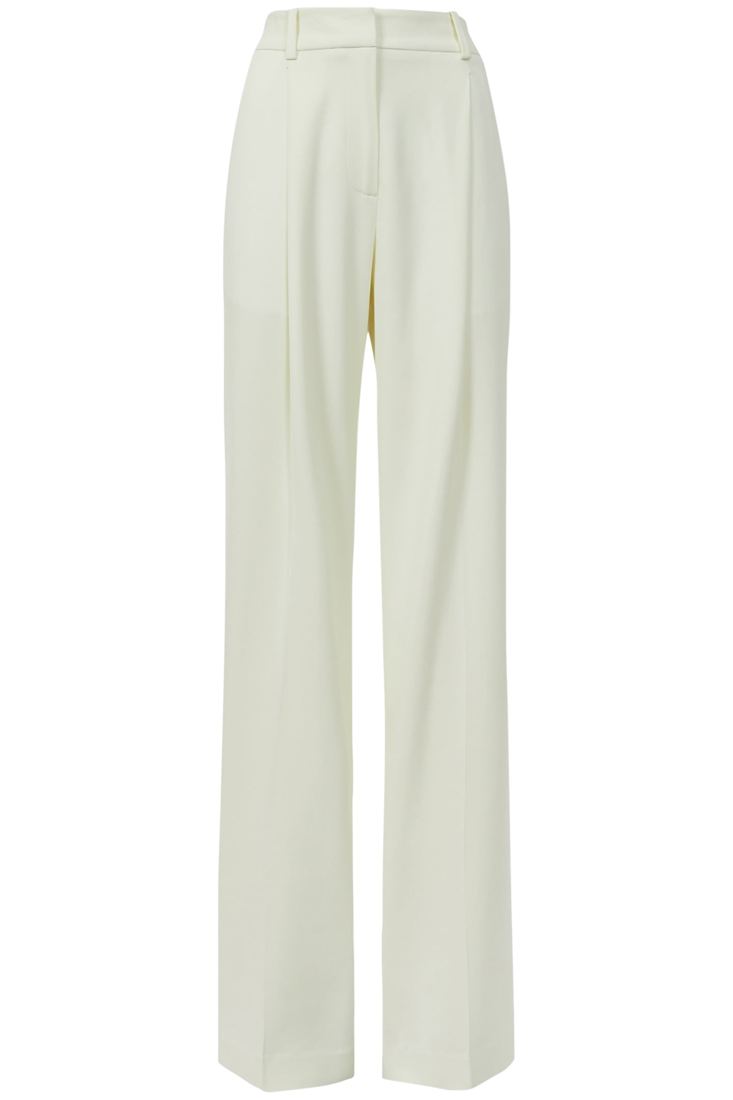 PALE YELLOW WIDE-LEG & FLARED PANTS — MID RISE 4