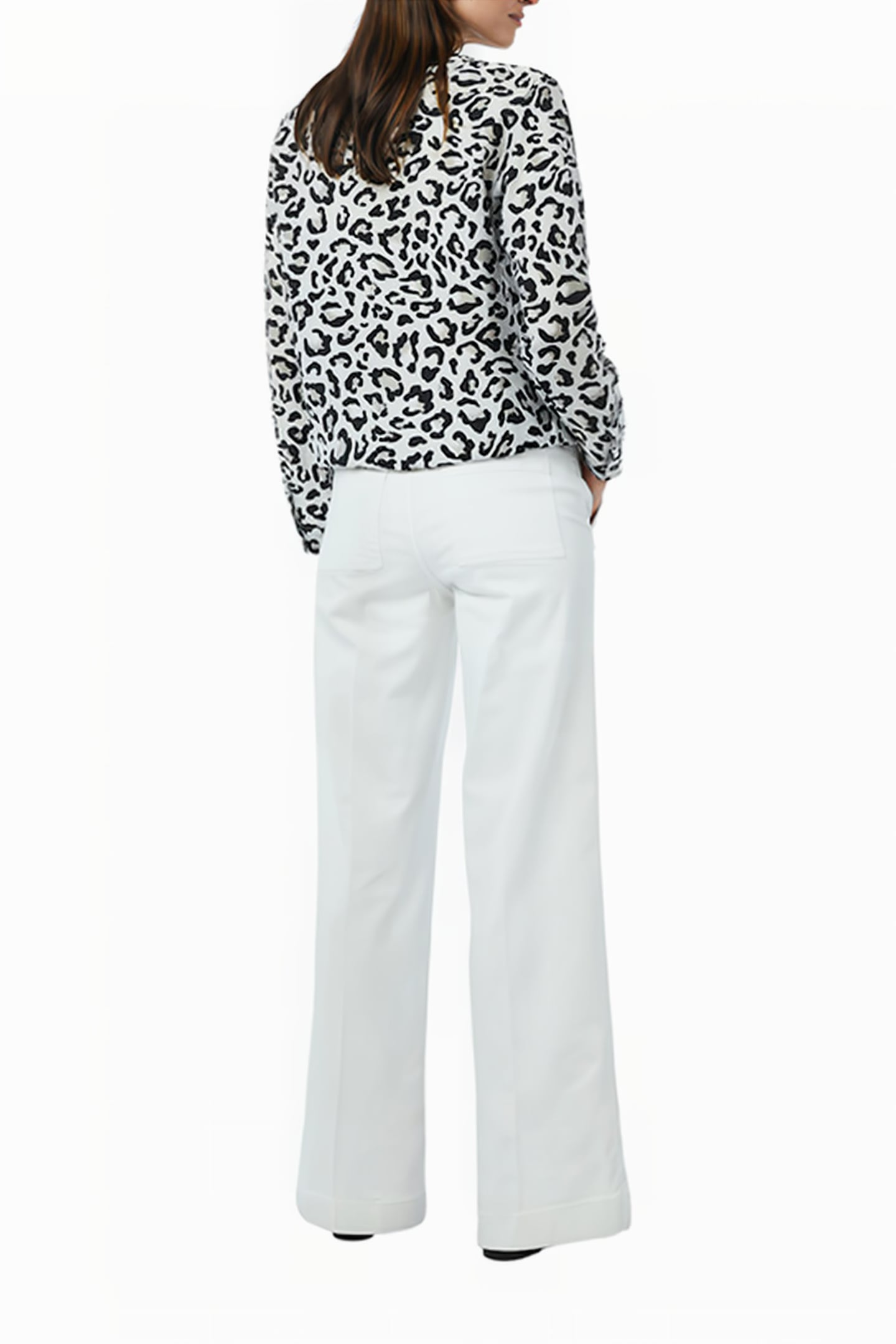 COMMA BLOUSES GREY/BLACK 2