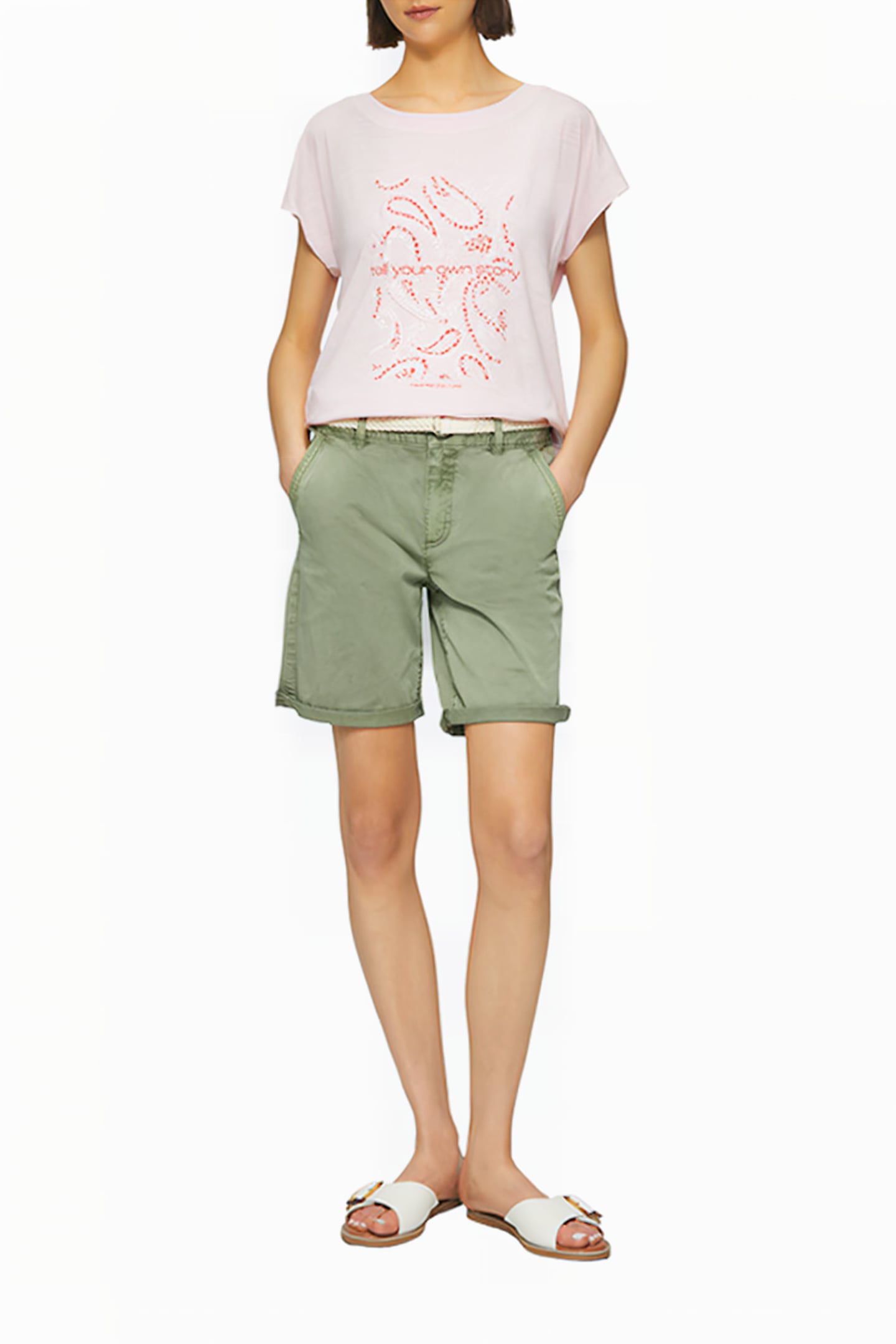 S.OLIVER SHORTS GREEN 2