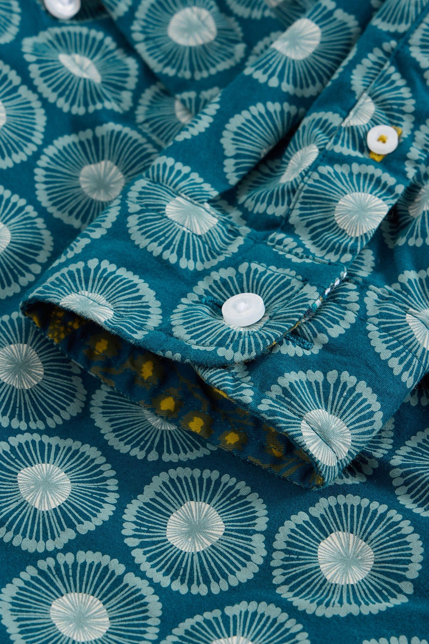 SPRIG SPOT PRINTED SHIRT BLUE MULTI 6