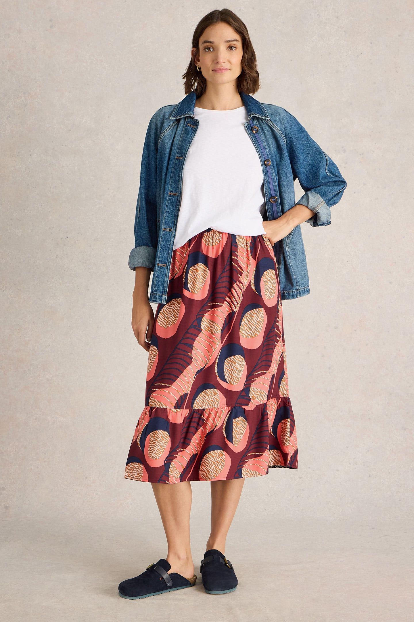 AVA REVERSIBLE SKIRT PLUM MULTI 3