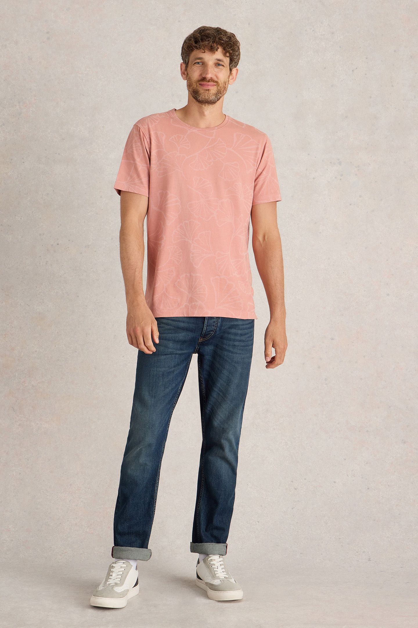FLORAL PRINTED TEE PINK PRINT 3