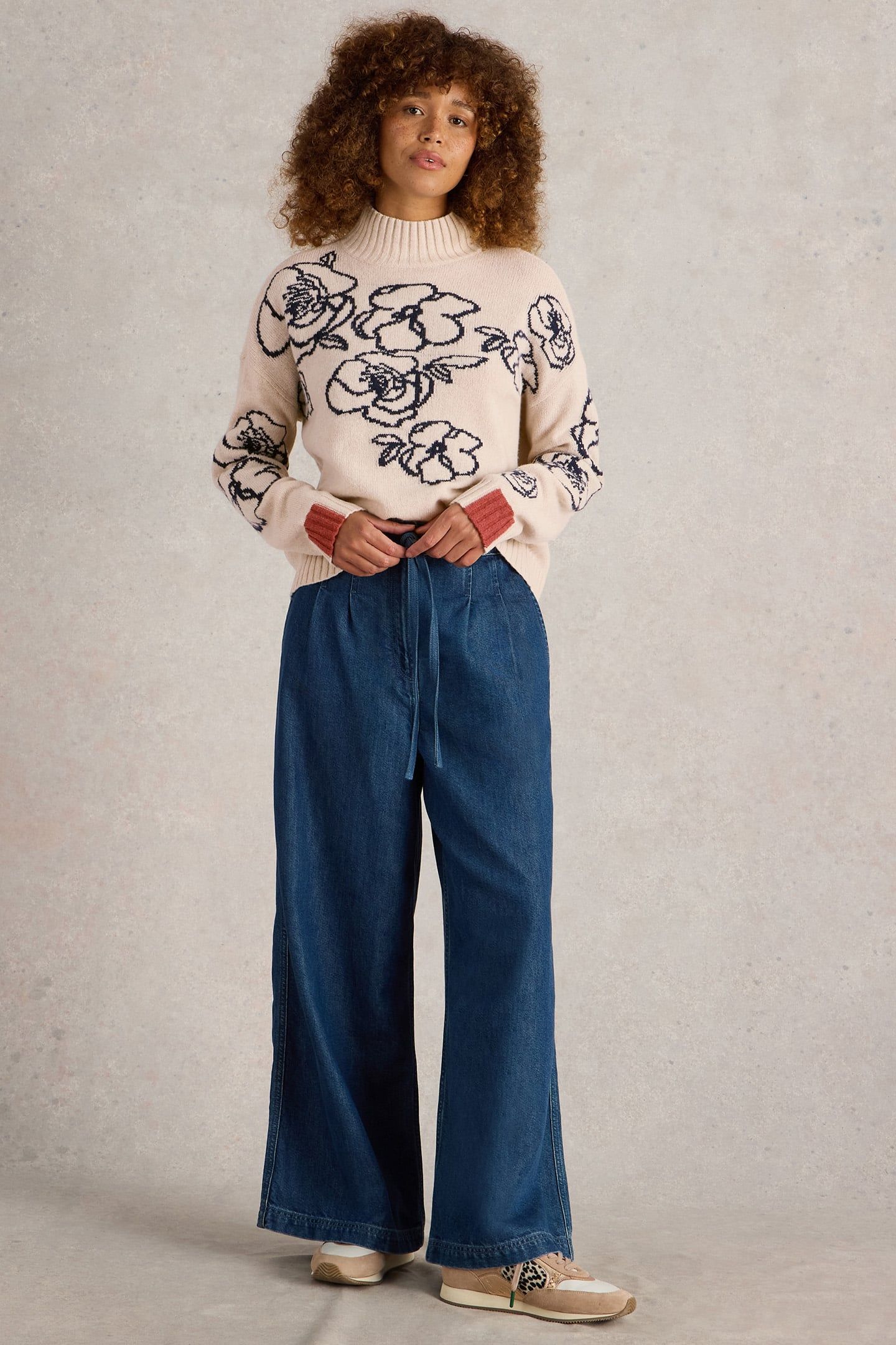 SPRIG FLORAL JUMPER NATURAL MULTI 1