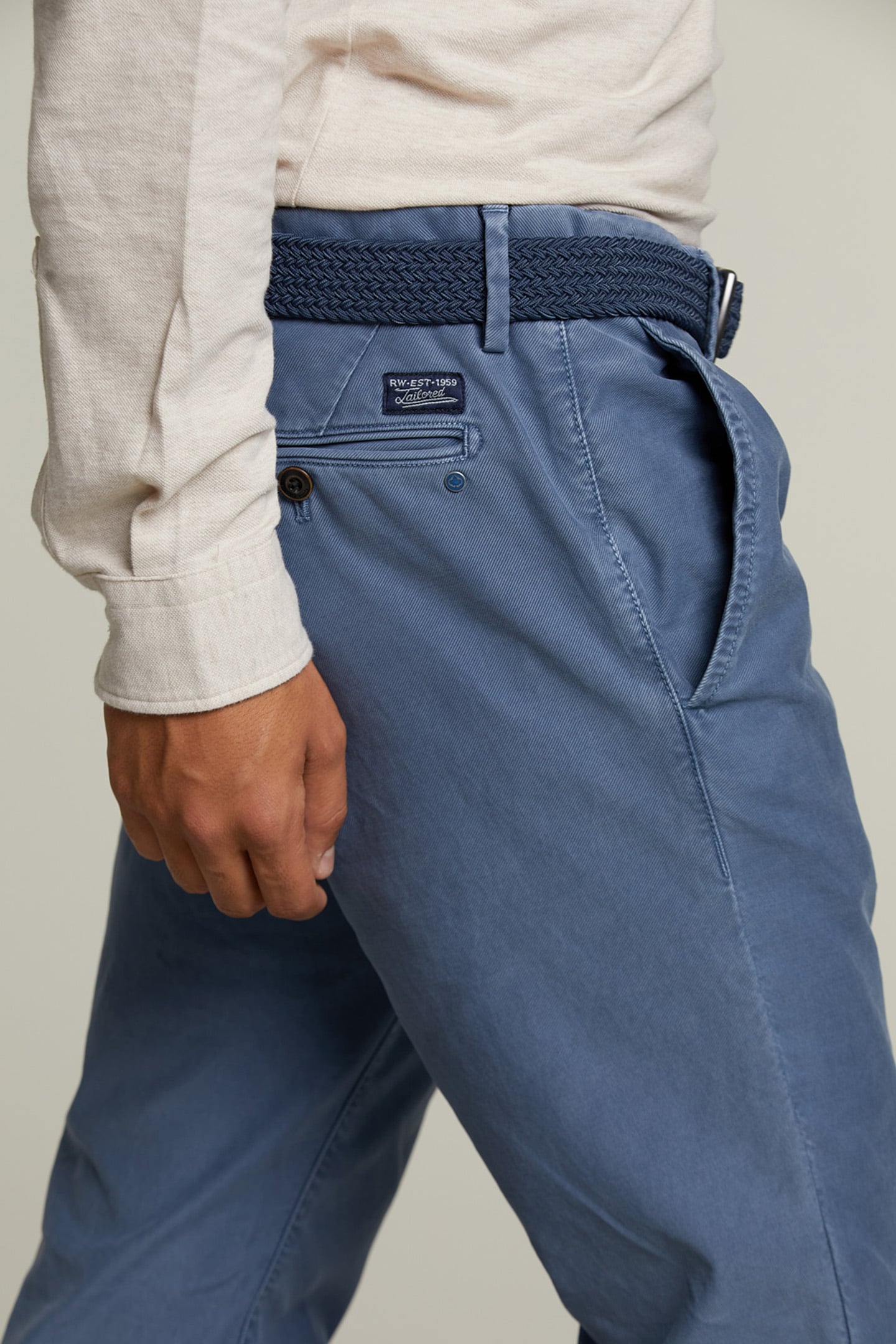 SLIM FIT COTTON CHINO HARVARD 4