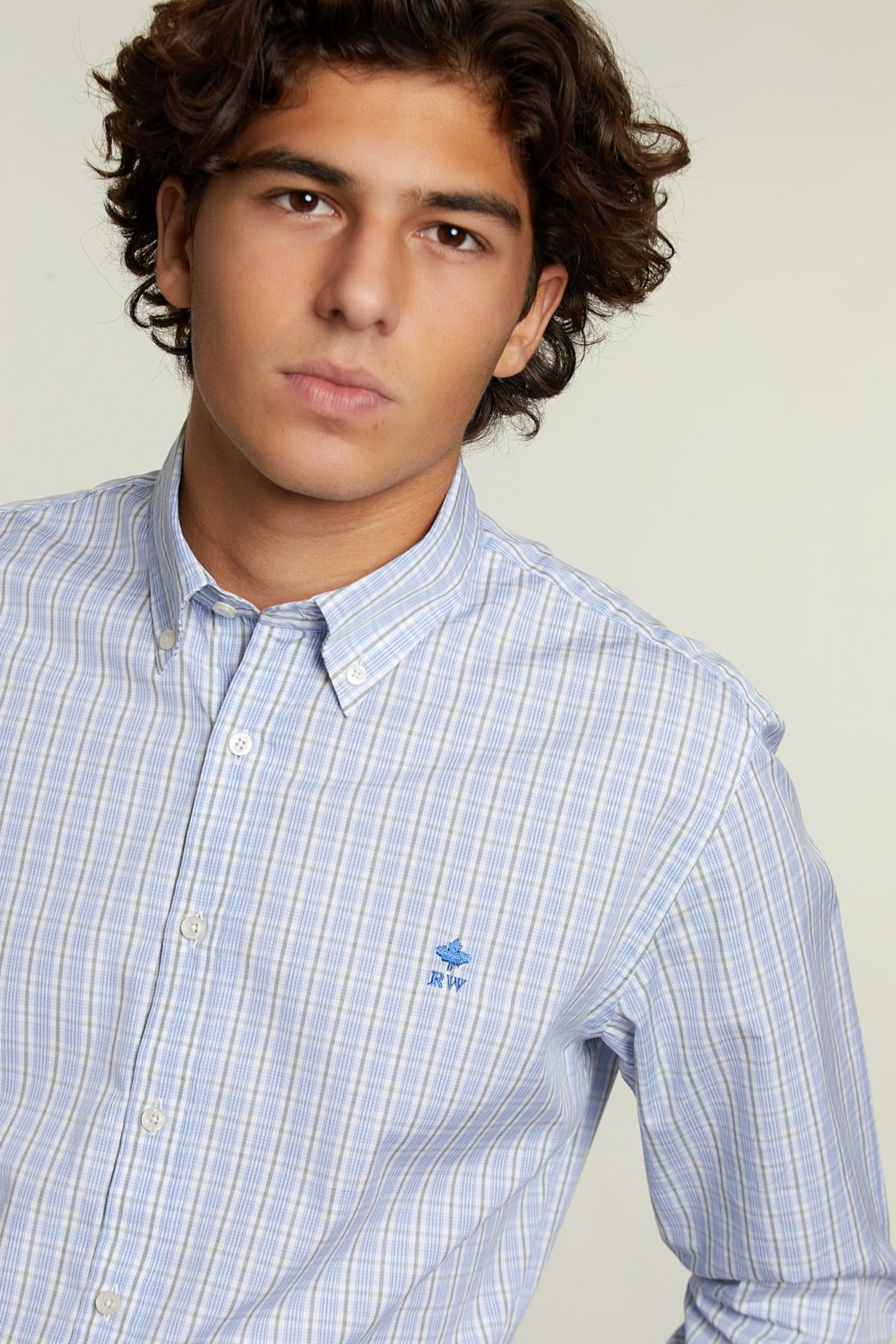 CUSTOM FIT CHECKED SHIRT MULTI 3