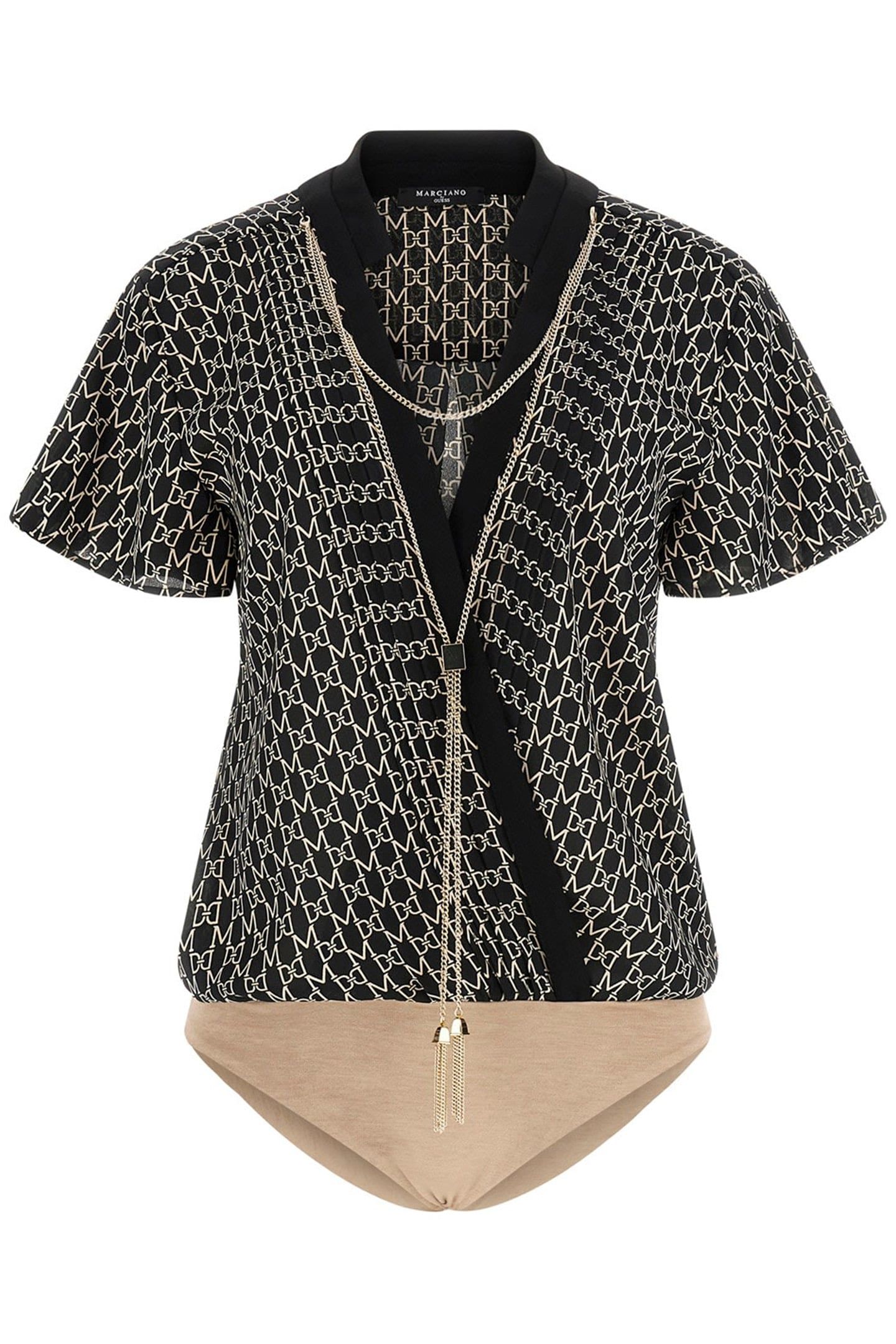 MARCIANO BY GUESS EDITH TOP NEW MONOGRAM BLACK B 4