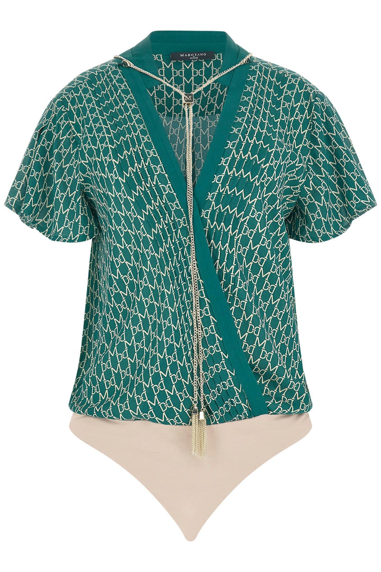 MARCIANO BY GUESS EDITH TOP NEW MONOGRAM GREEN 4