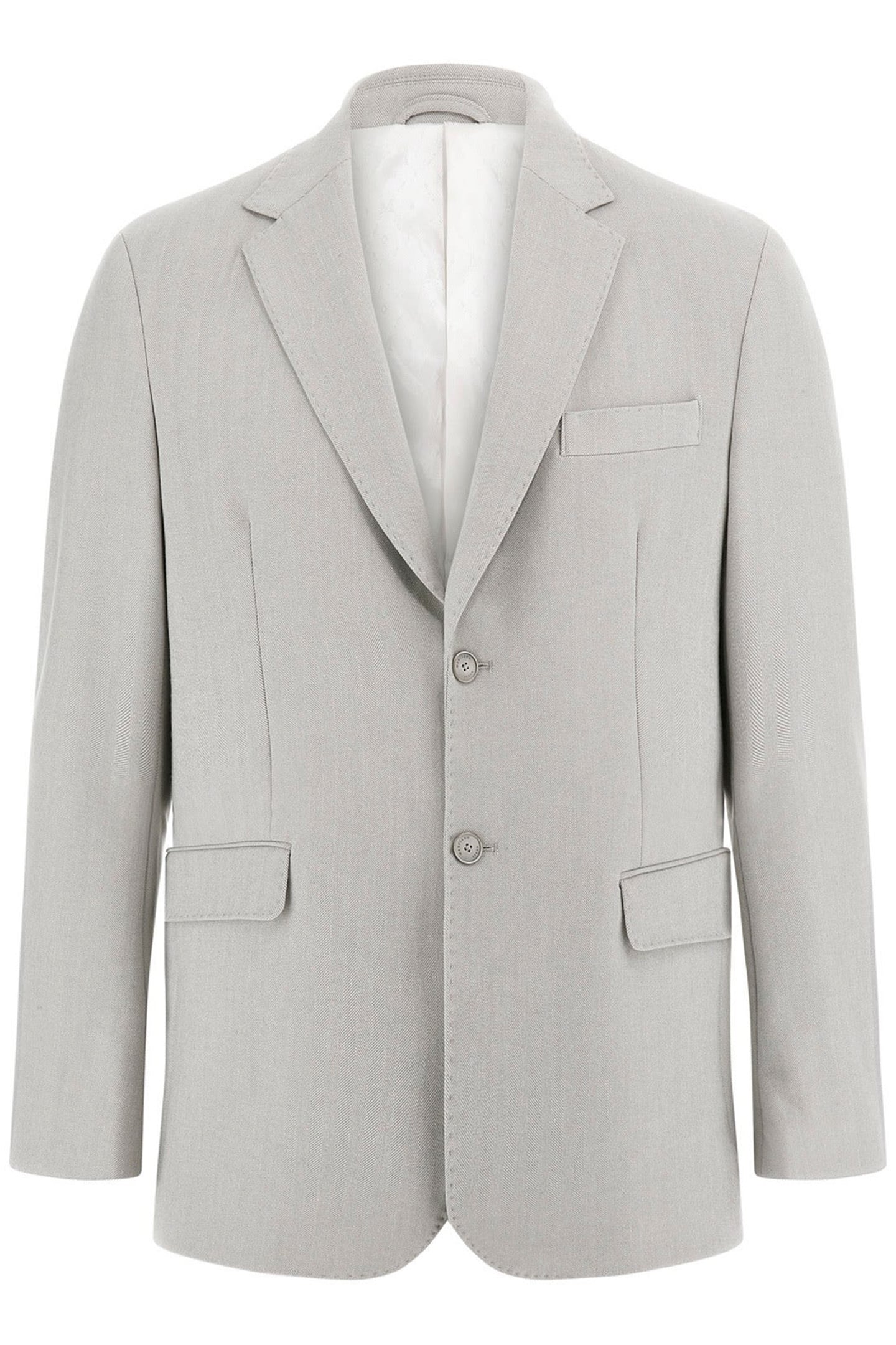 MARCIANO BY GUESS SEAN 2B NOTCH BLAZER GREY HERRINGBONE 4
