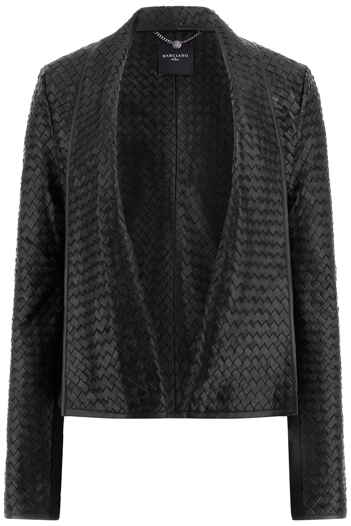 MARCIANO BY GUESS EDEN LEATHER JACKET JET BLACK 1