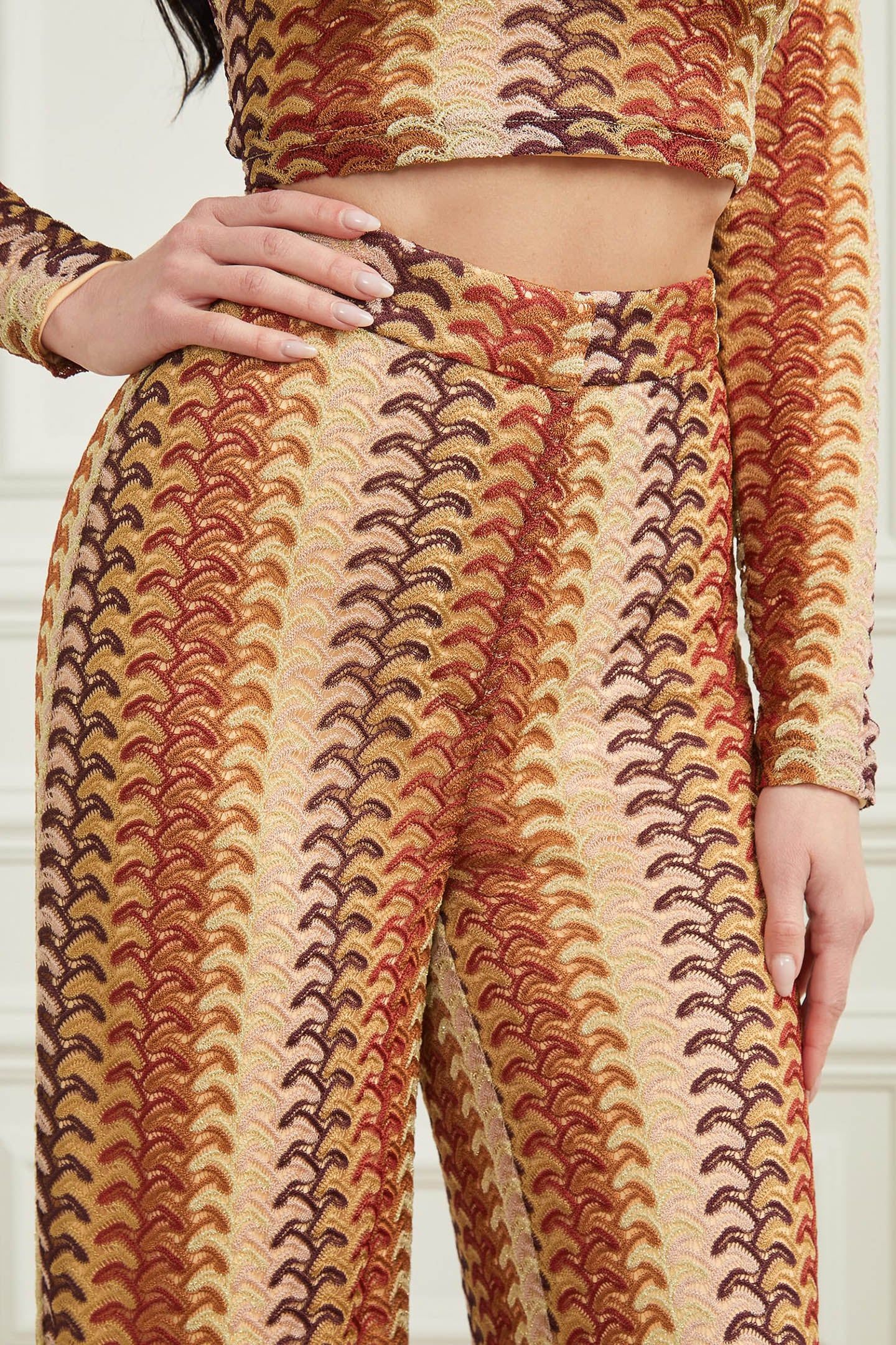MARCIANO BY GUESS AUTUMN FEARNE PANT RUST BROWN MULTI 7