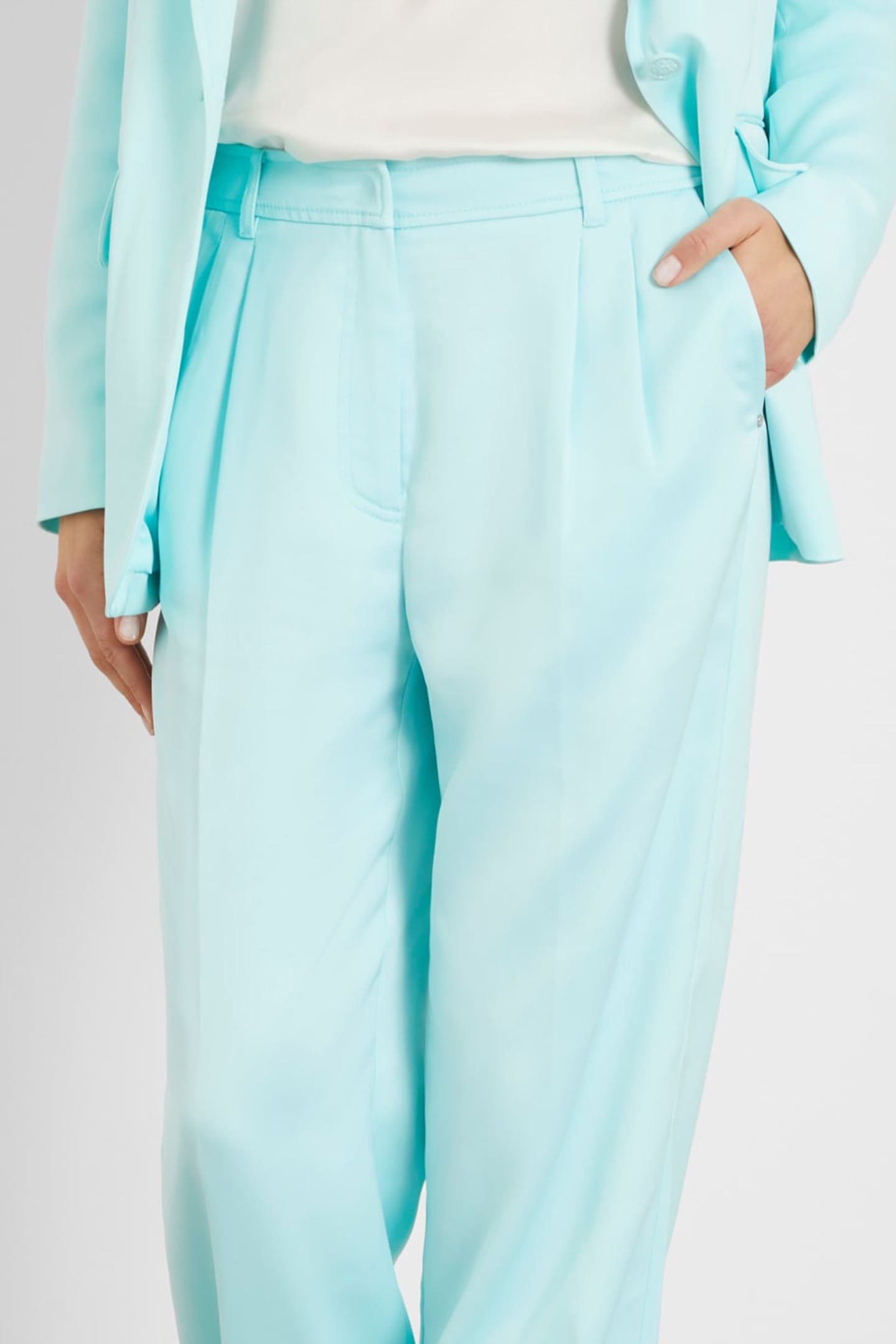 GUESS ECO REBECCA SATIN PANT TROPIC WATER 5