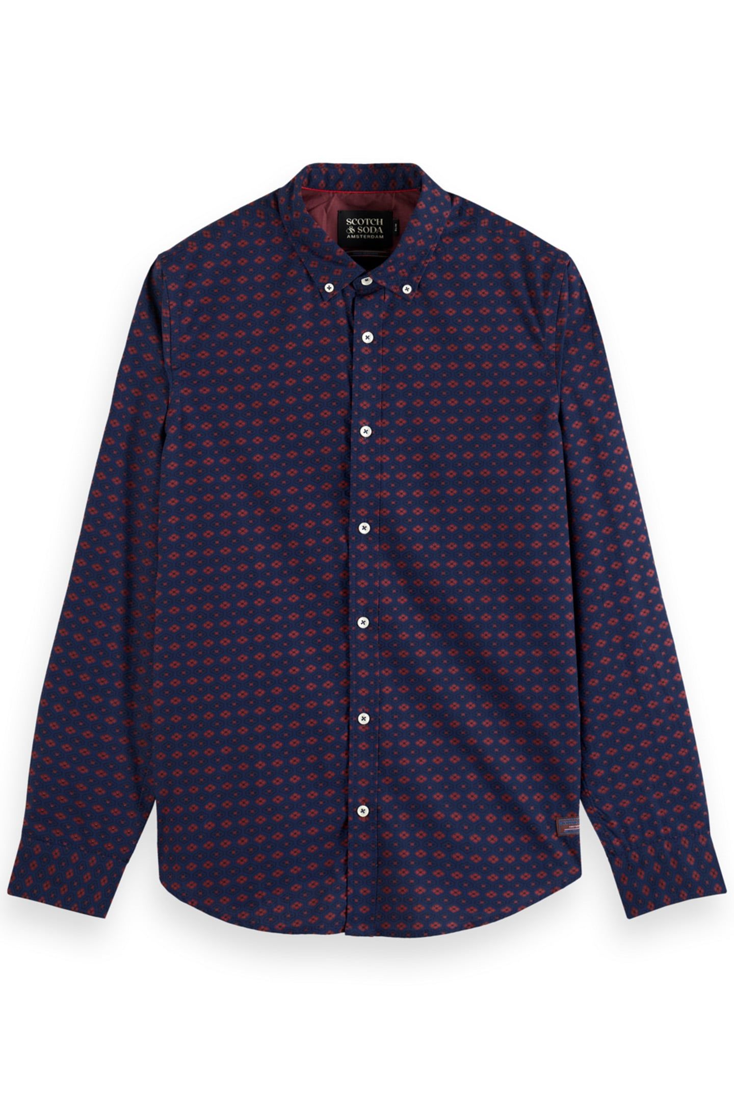 SLIM FIT DITSY AOP SHIRT NIGHT BOOKCOVER DITSY 4