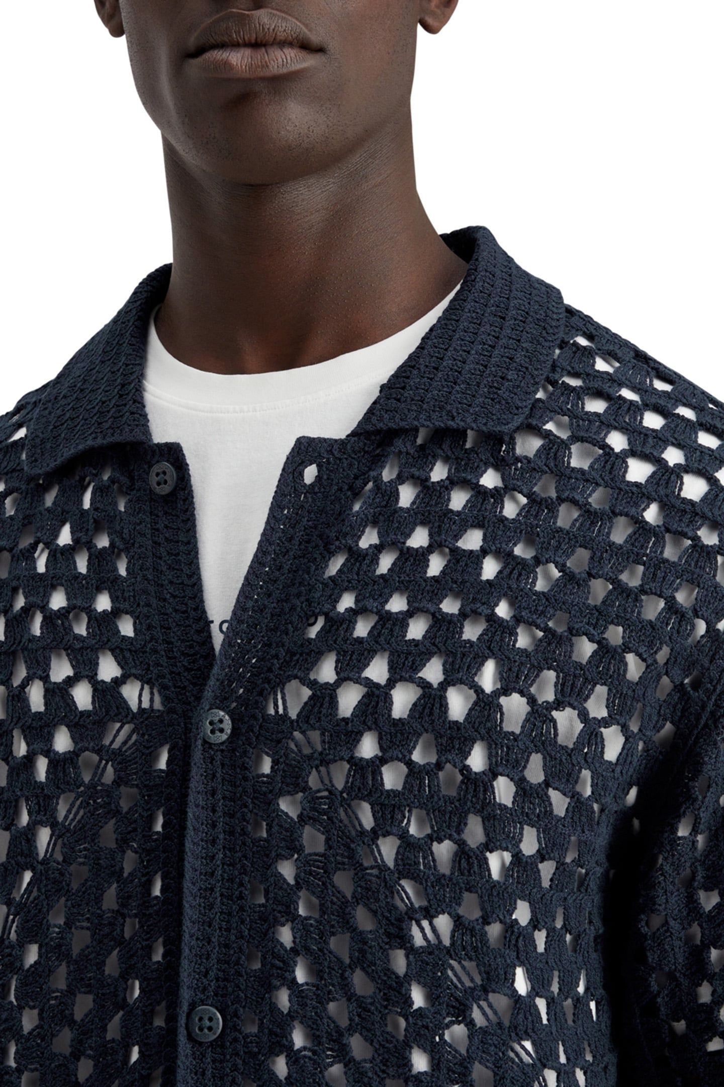 CROCHET KNITTED POLO SHORT SLEEVE NIGHT 6