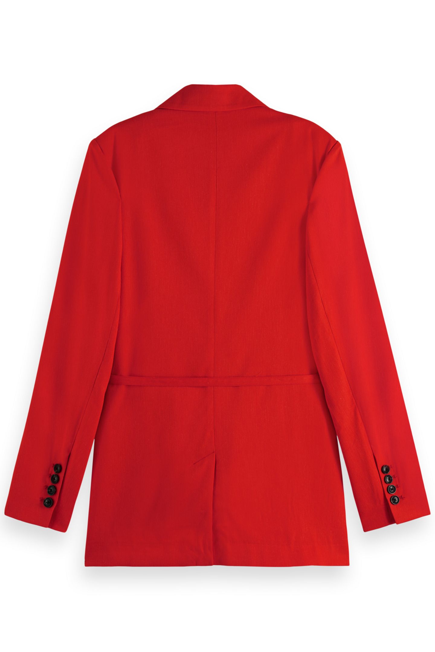 DB BLAZER WITH BELT DETAIL FLAME RED 2