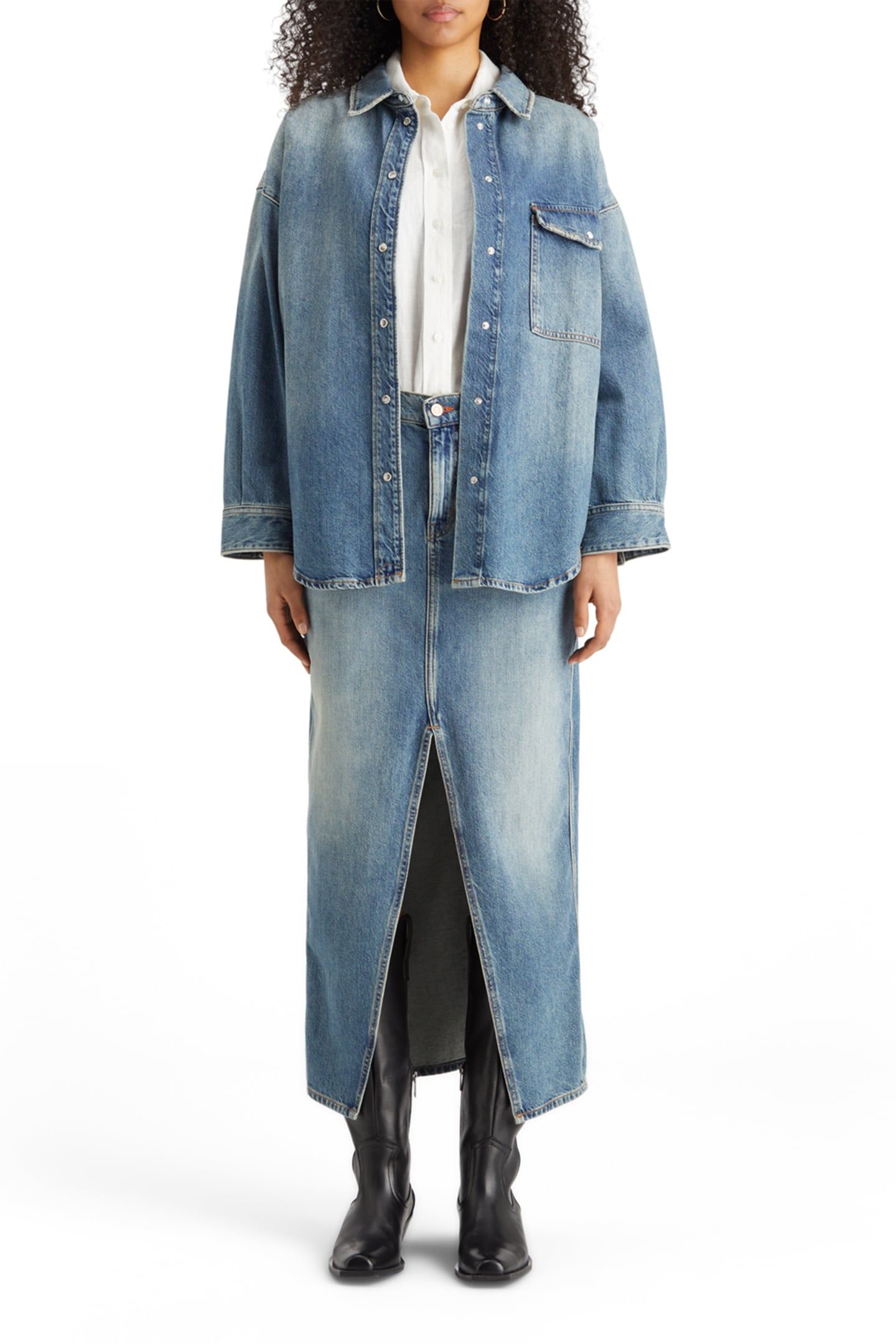 VINTAGE WASHED DENIM OVERSHIRT - FRISCO NIGHTS FRISCO NIGHTS 3