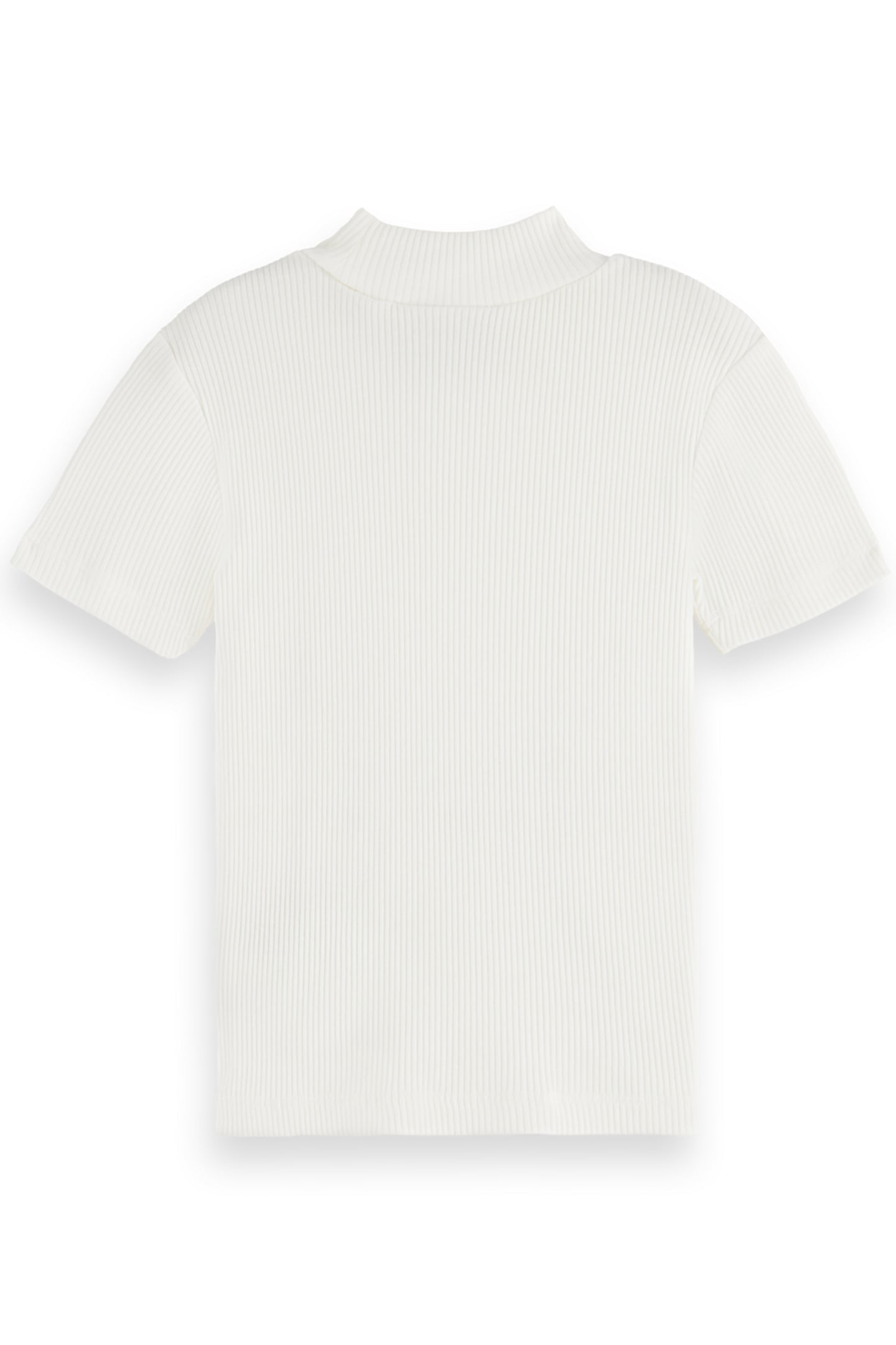 GIRL SLIM-FIT MOCK NECK T-SHIRT SWAN 2