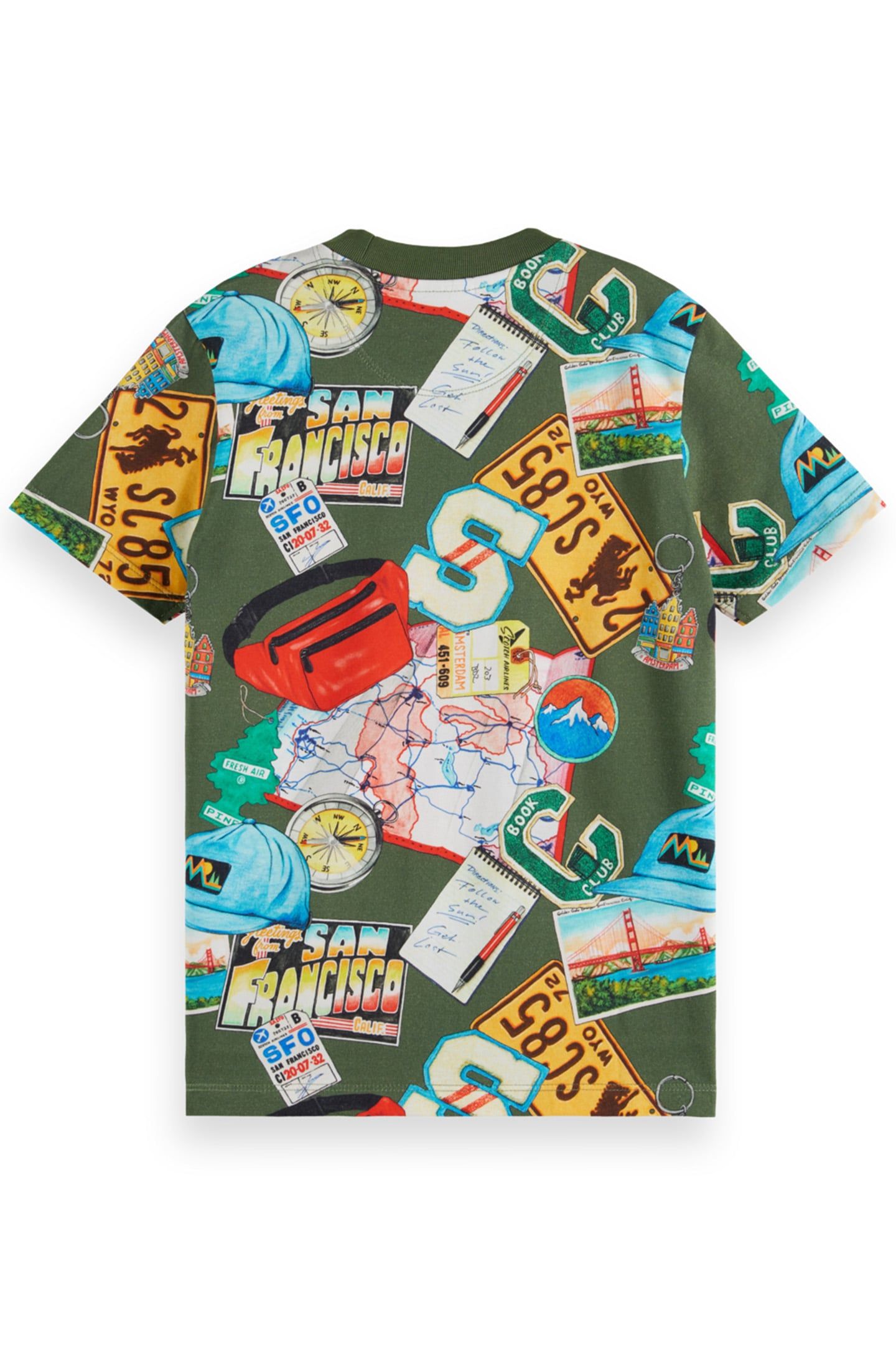 BOY REGULAR-FIT ALLOVER PRINTED T-SHIRT SOUVENIR PRINT COLOU 2