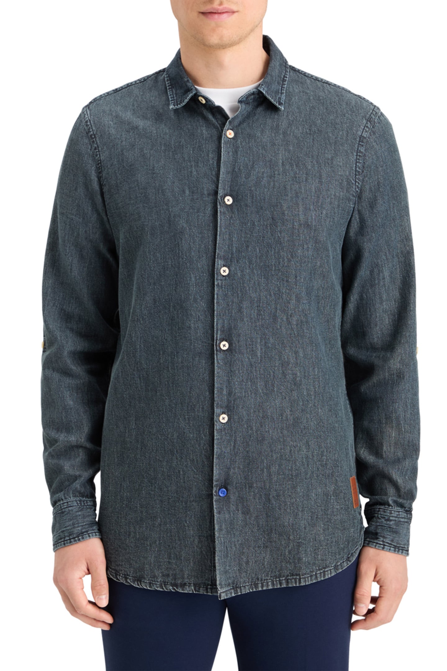 WASHED BLACK DENIM SHIRT WASHED BLACK 1