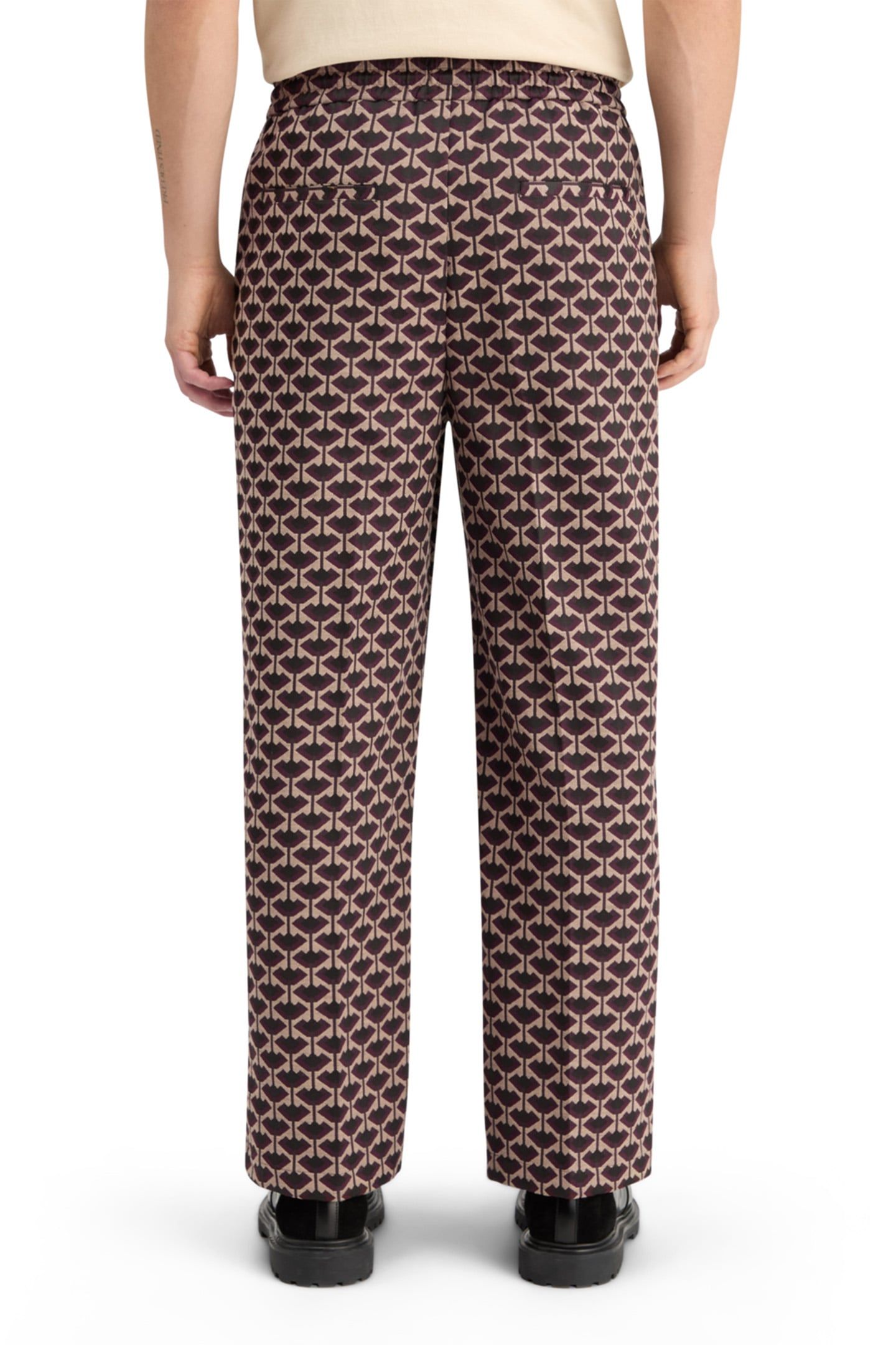STRAIGHT FIT JACQUARD JOGGER GEO TULIP 2