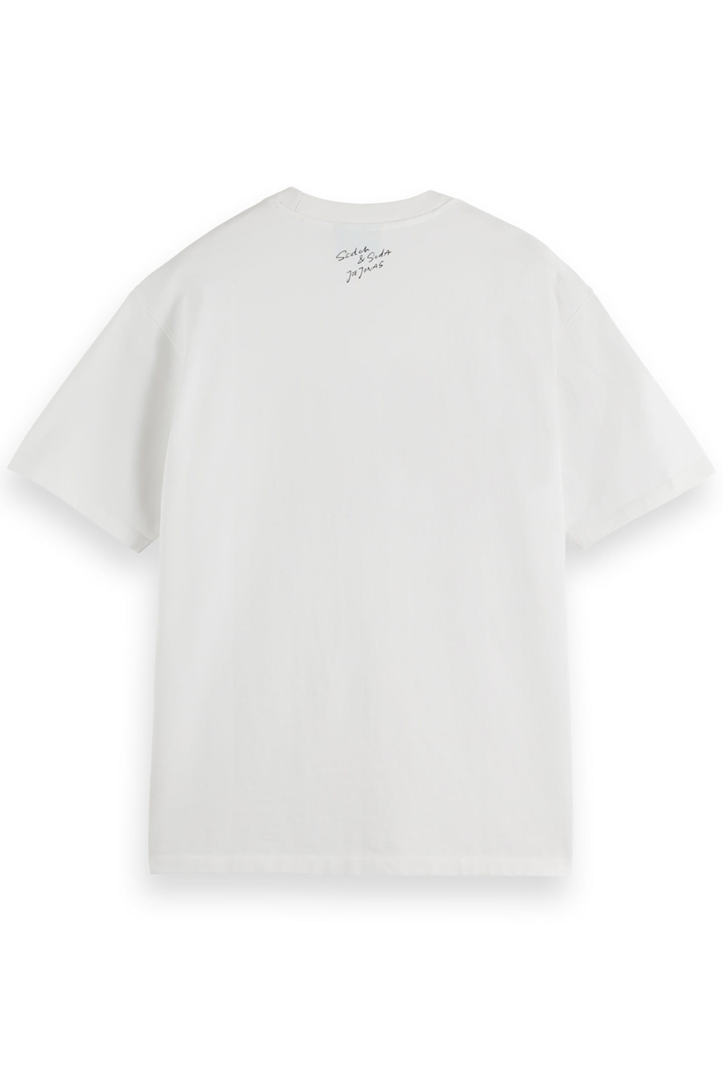 JOE JONAS X SCOTCH SODA PHOTO PRINT T-SHIRT WHITE 2