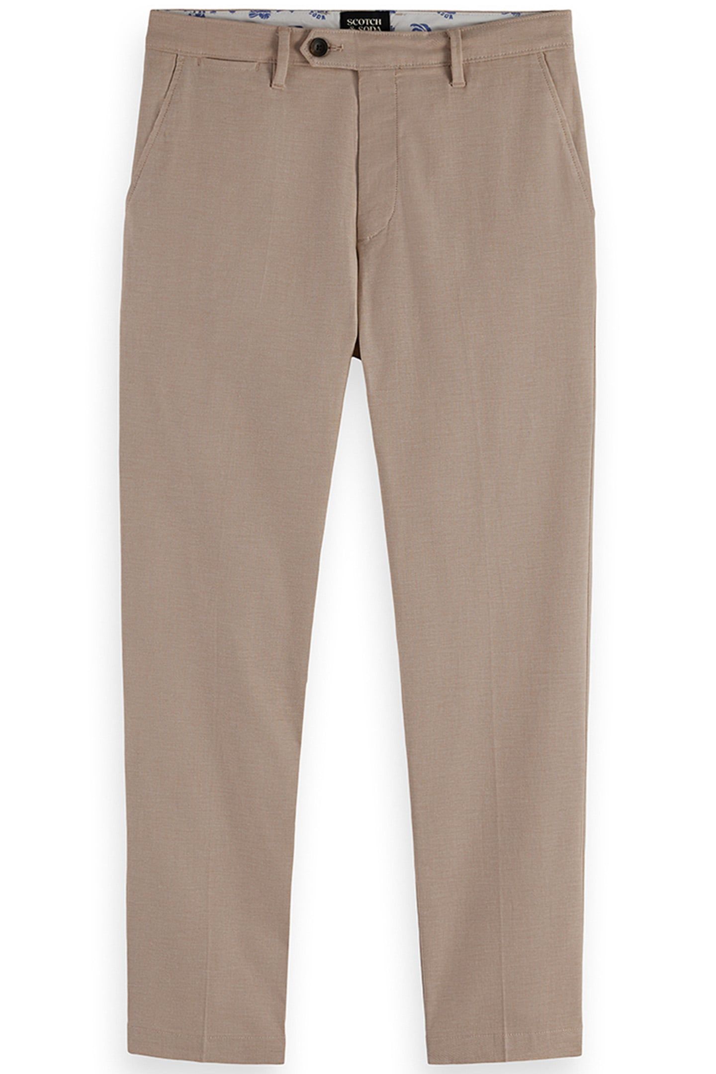 FLAT FRONT Y/D PANT BROWN/GOLD 1