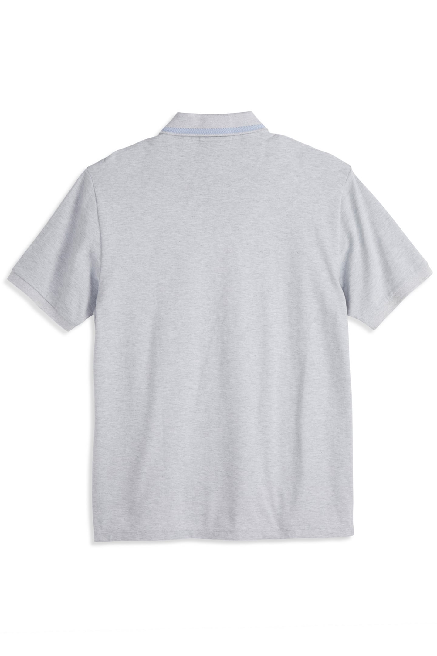 PIQUE SS POLO GREY/WHITE 2