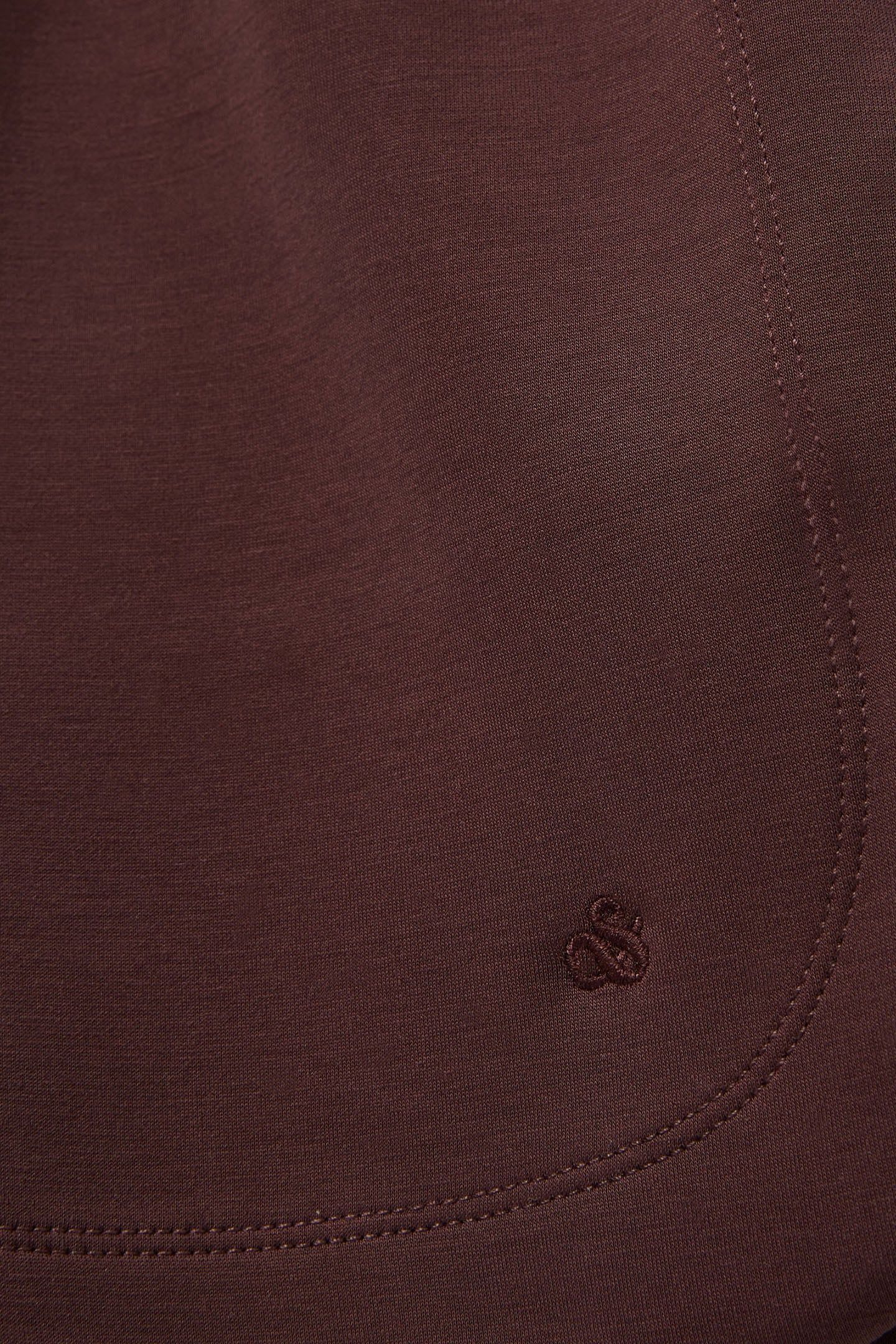 CURVED HEM DRAWSTRING SHORTS PUCE 4