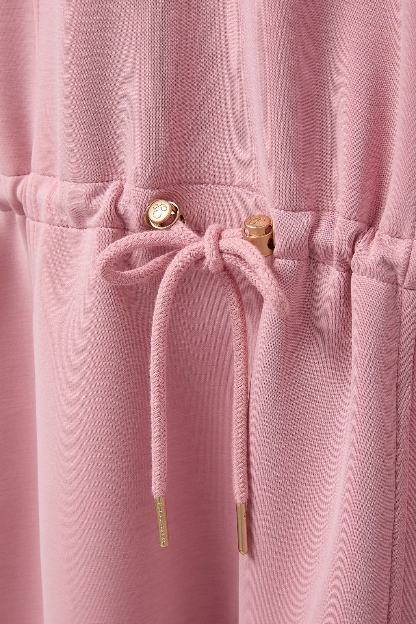 DRAWSTRING TEE DRESS DUSTY ROSE 6