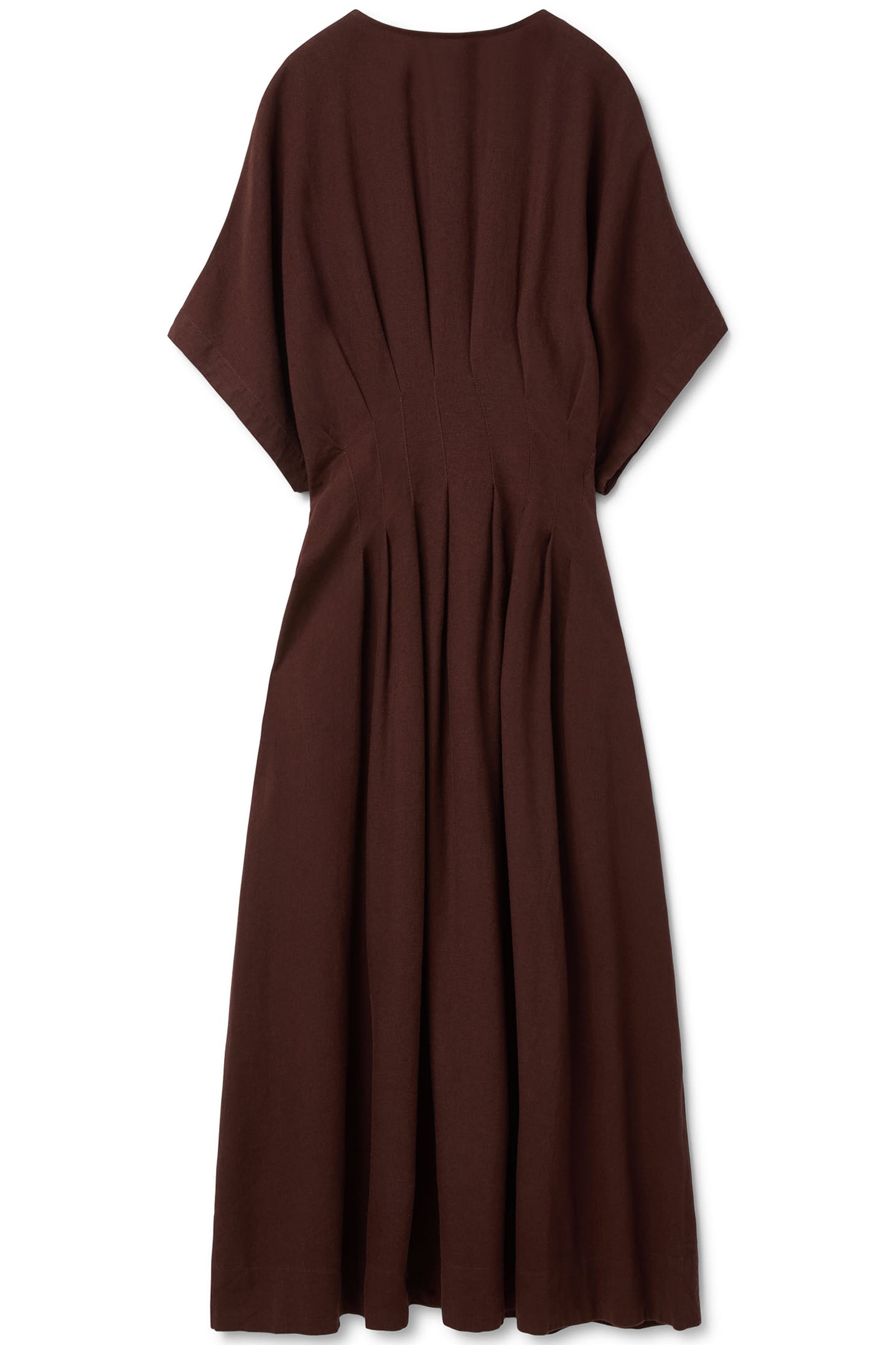 MULTI PLEATED DOLMAN DRESS PUCE 4