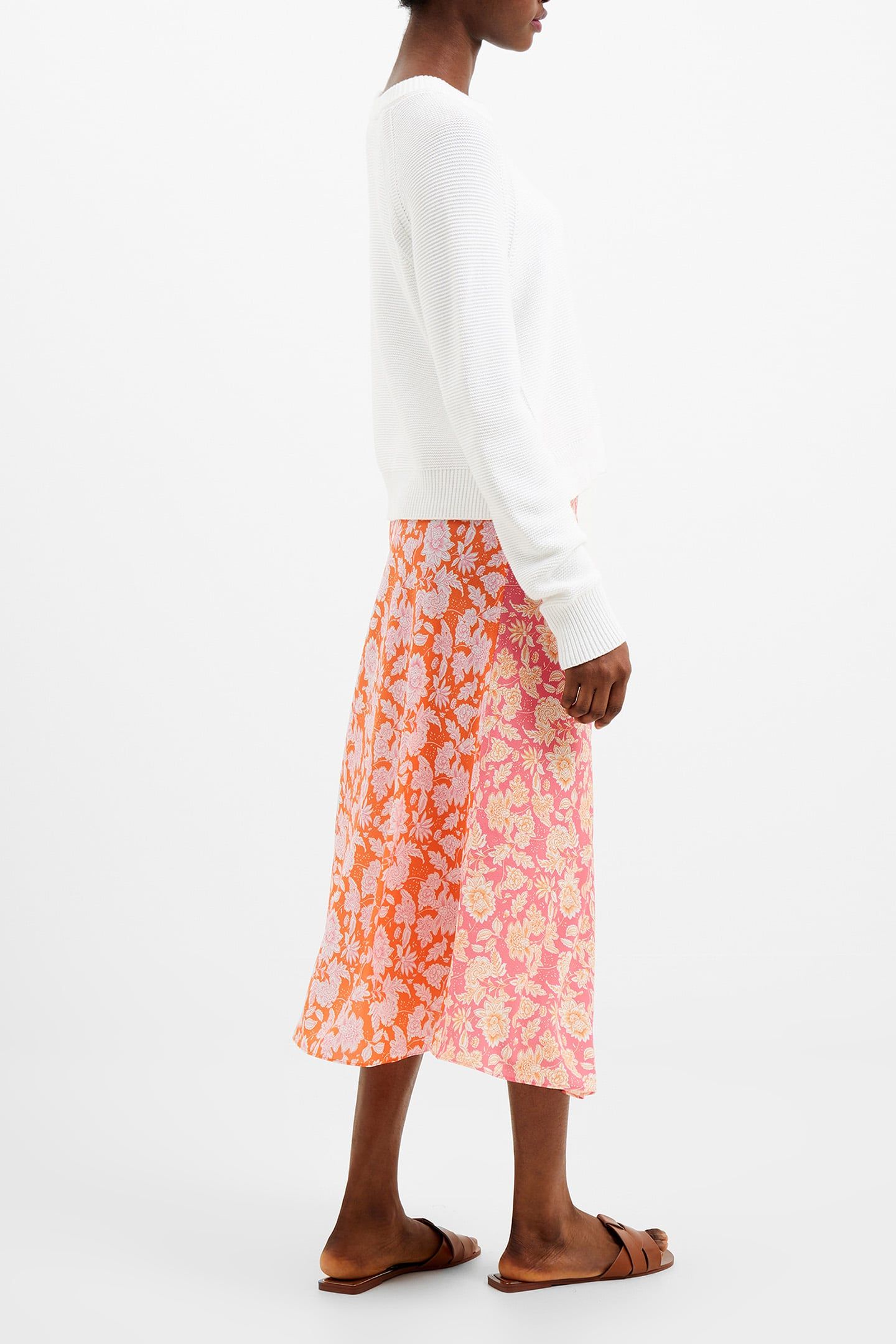 COSETTE VERONA SLIP SKIRT CAM ROSE/ MANDE ORNG 2