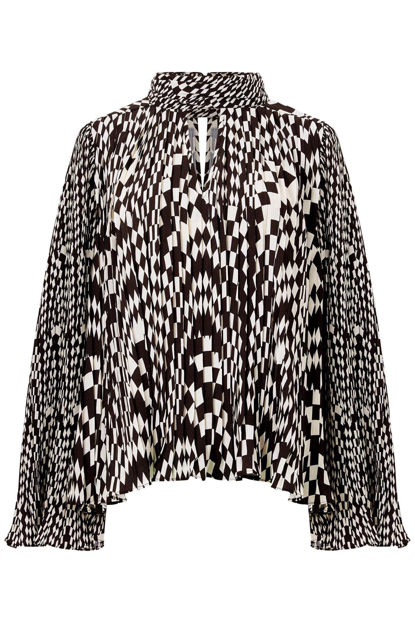 FERN ARIE PLEATED ELLA GGT TOP CLASSIC CREAM/BLACKO 4
