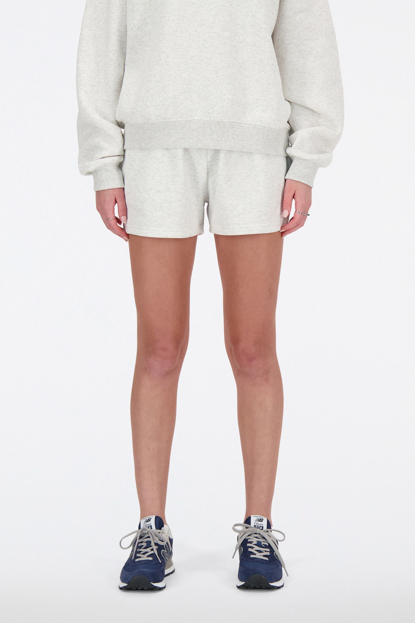 SWEAT SHORTS IN GREY MARL 1