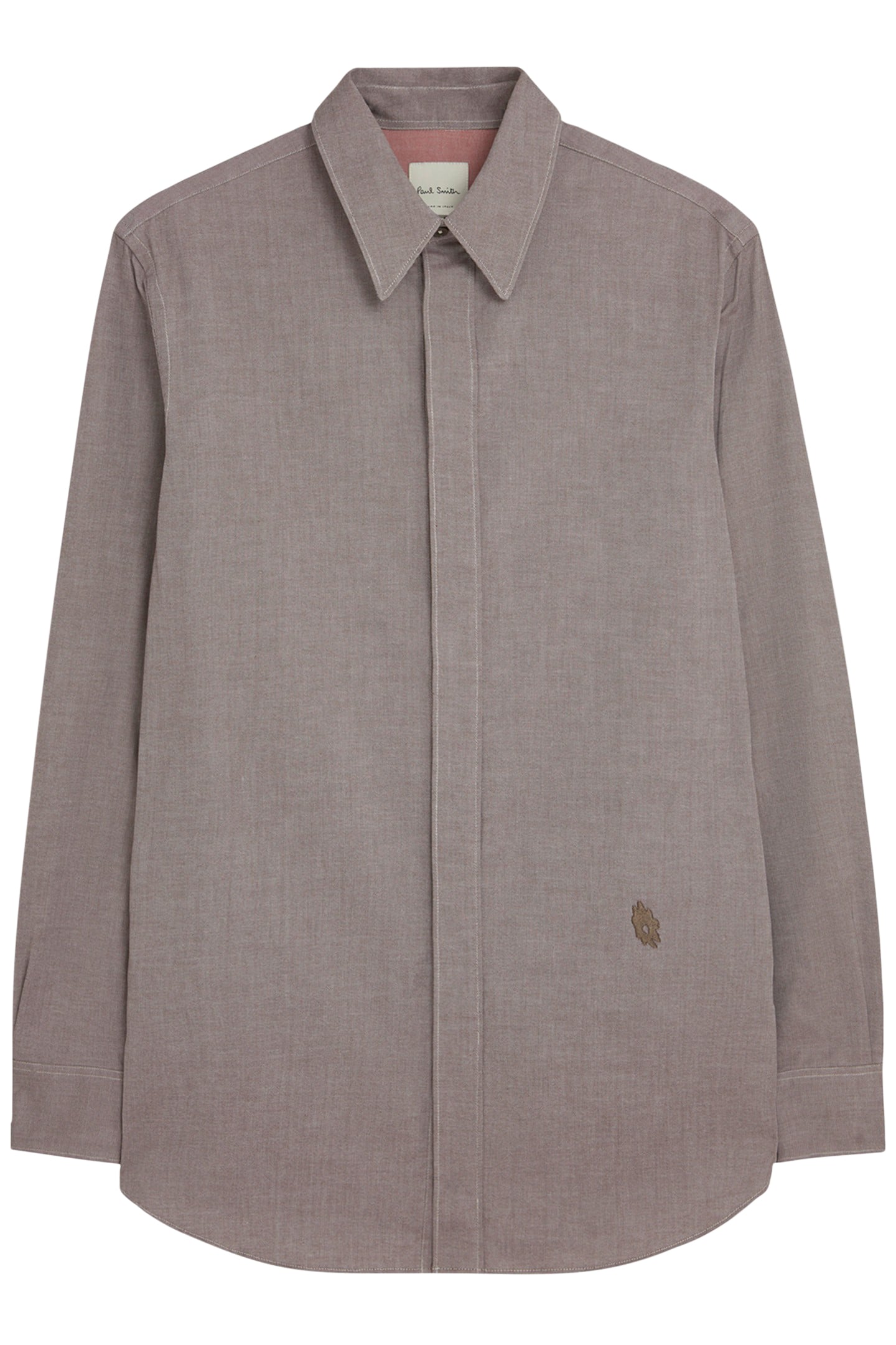 S/C TAILORED FIT SHIRT CHOCOLATE 1