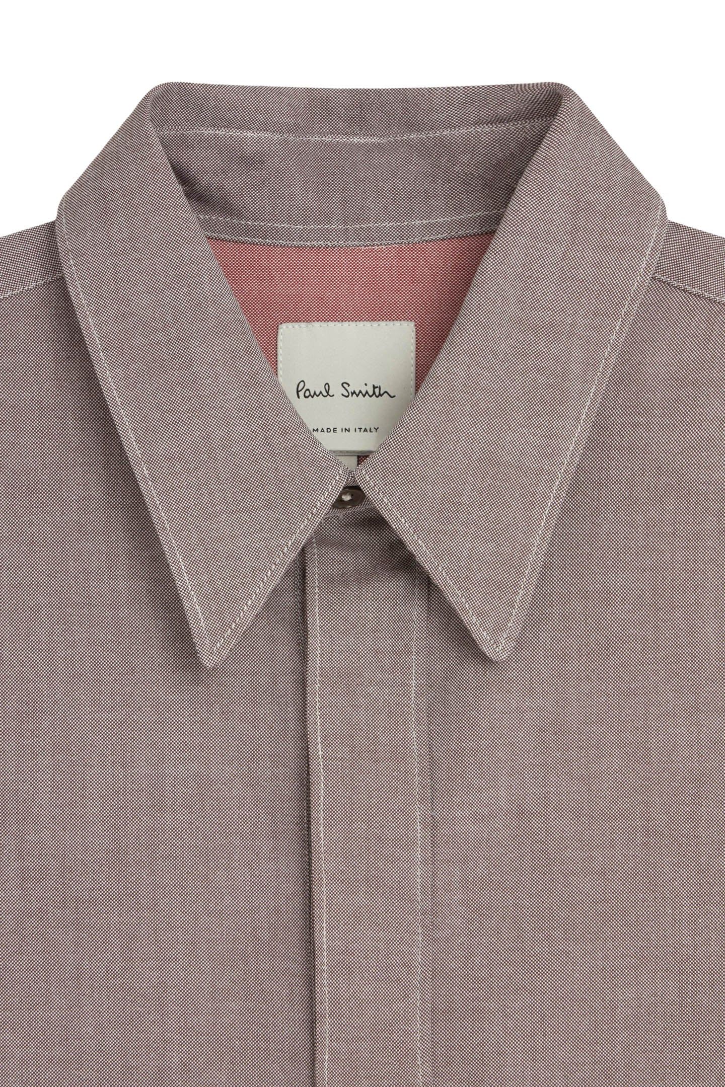 S/C TAILORED FIT SHIRT CHOCOLATE 2