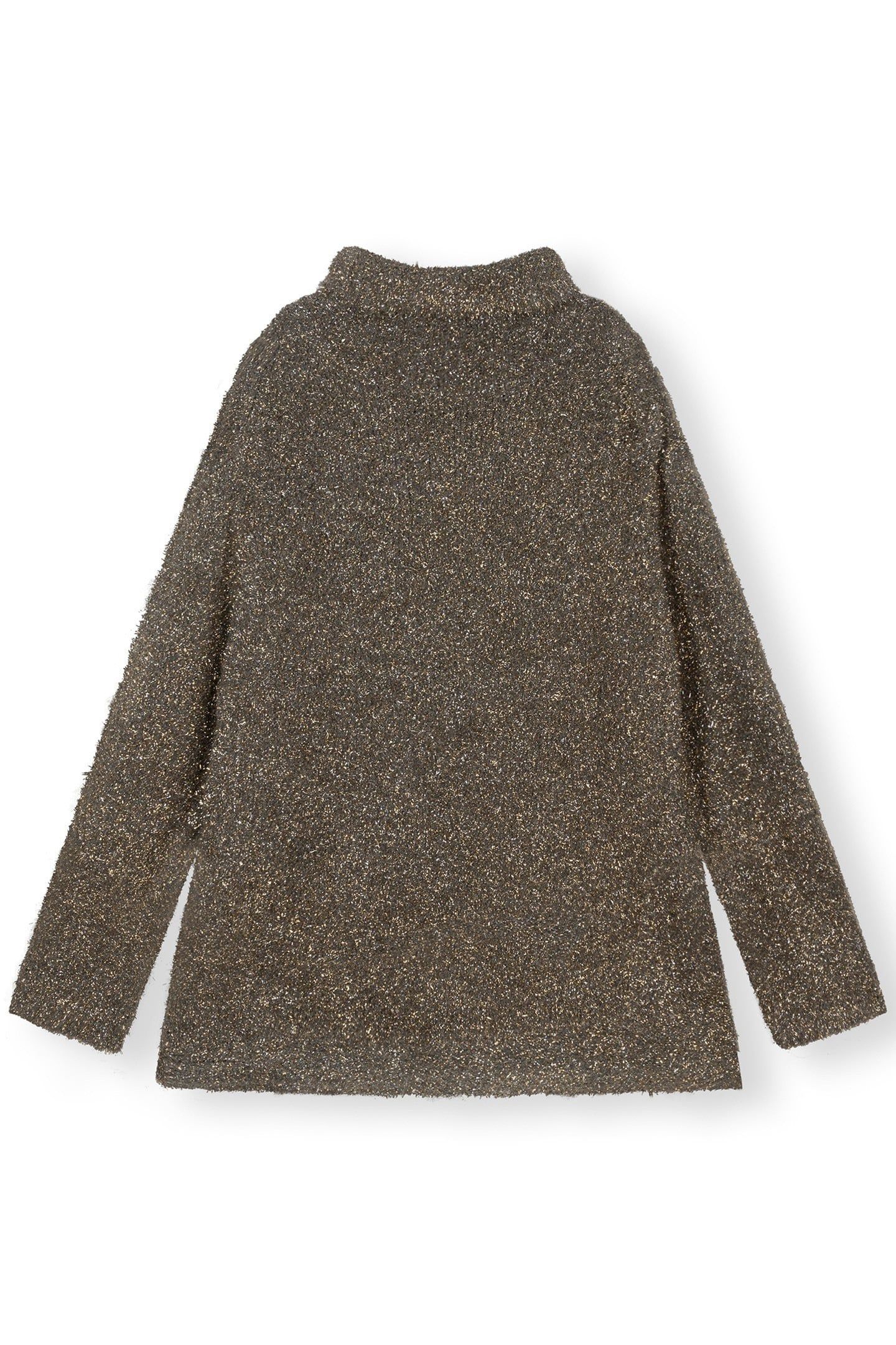OVERSIZED TURTLENECK SWEATER LUREX GOLD 4