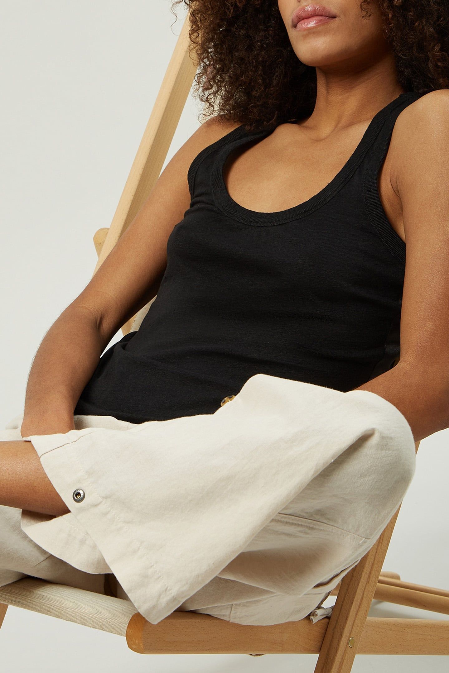 TANK TOP LINEN BLACK 3