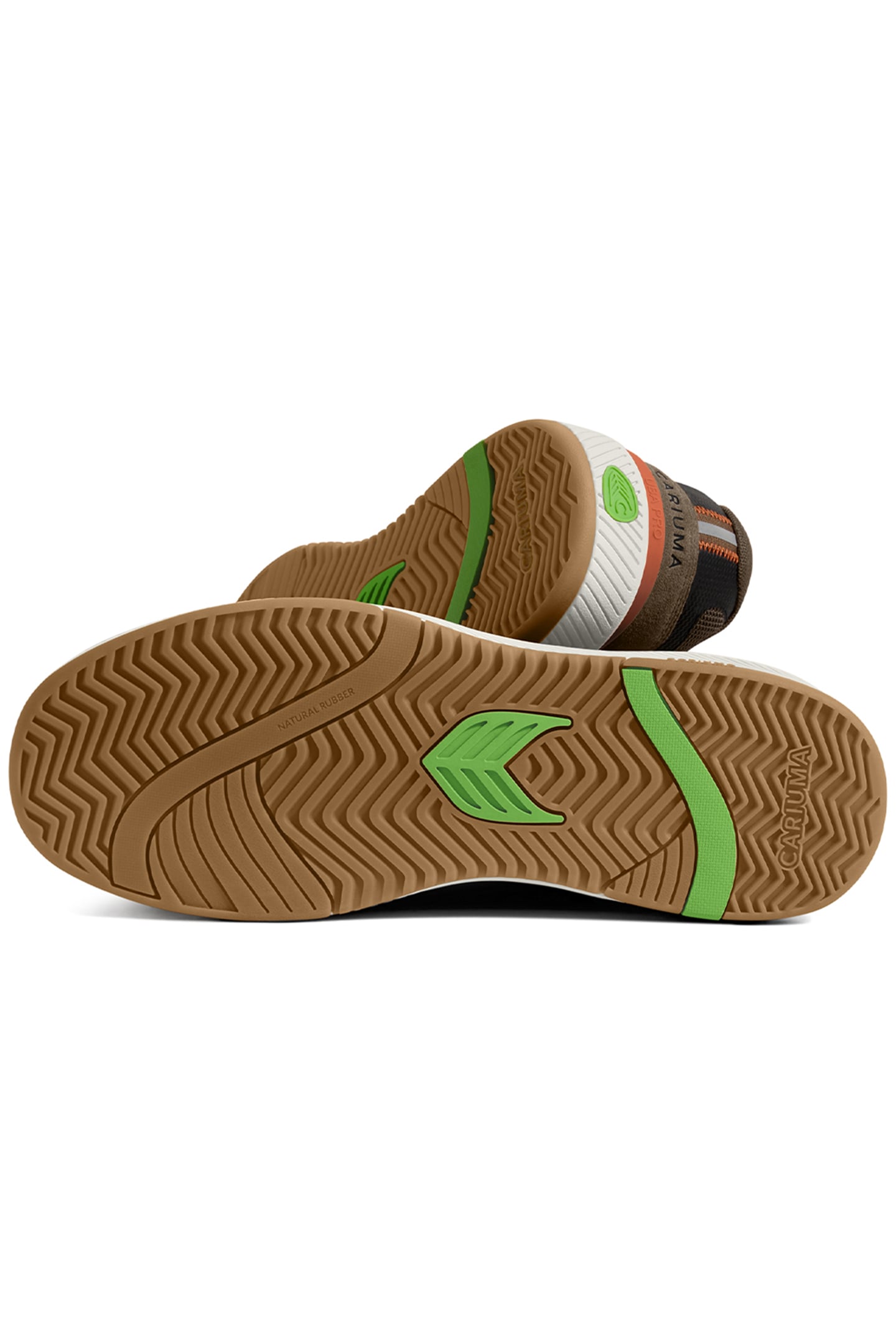 UBA PRO DARK KHAKI SUEDE AND MESH BLACK LOGO SNEAKER 4