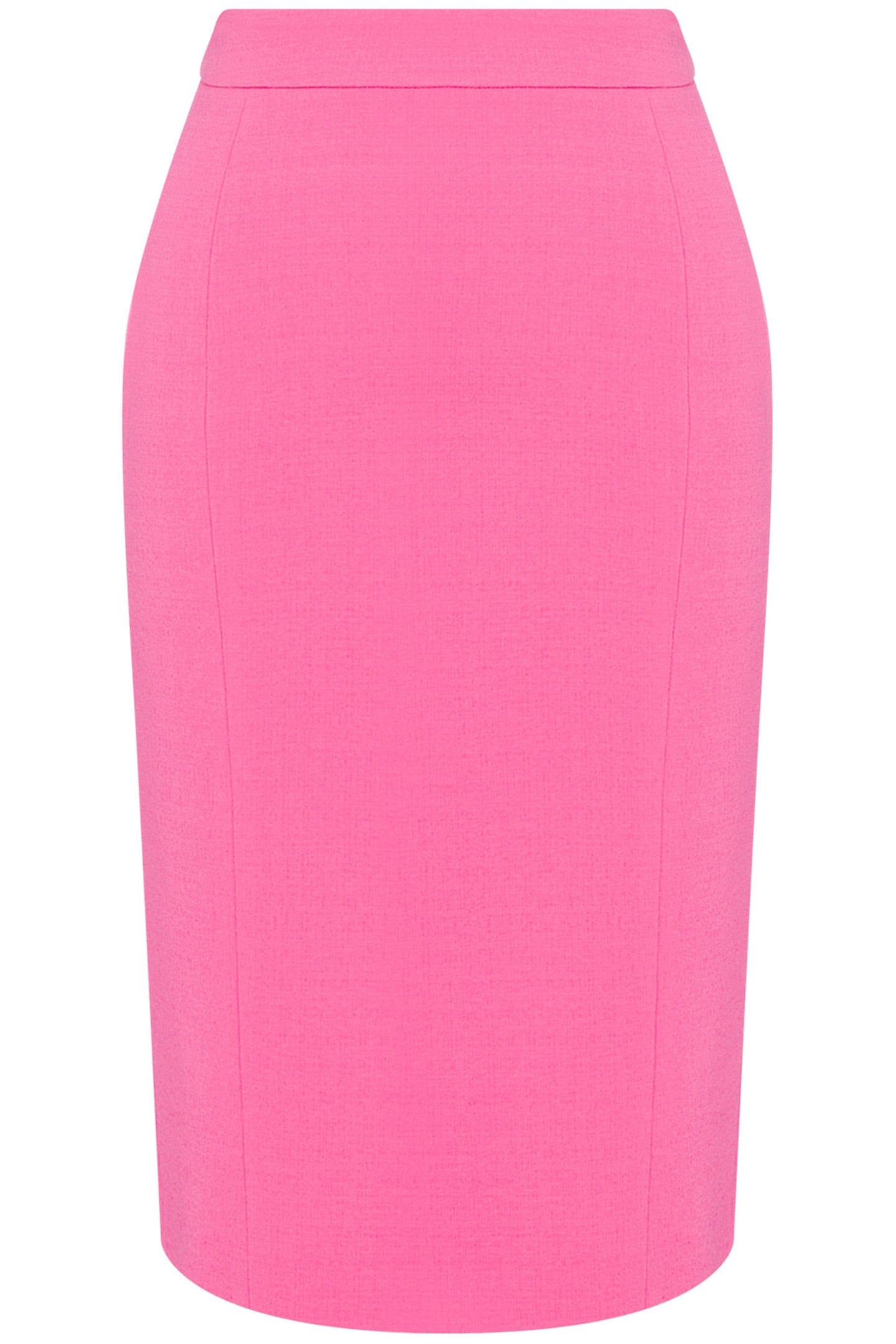 STRETCH VISCOSE CRÊPE SKIRT PINK 3