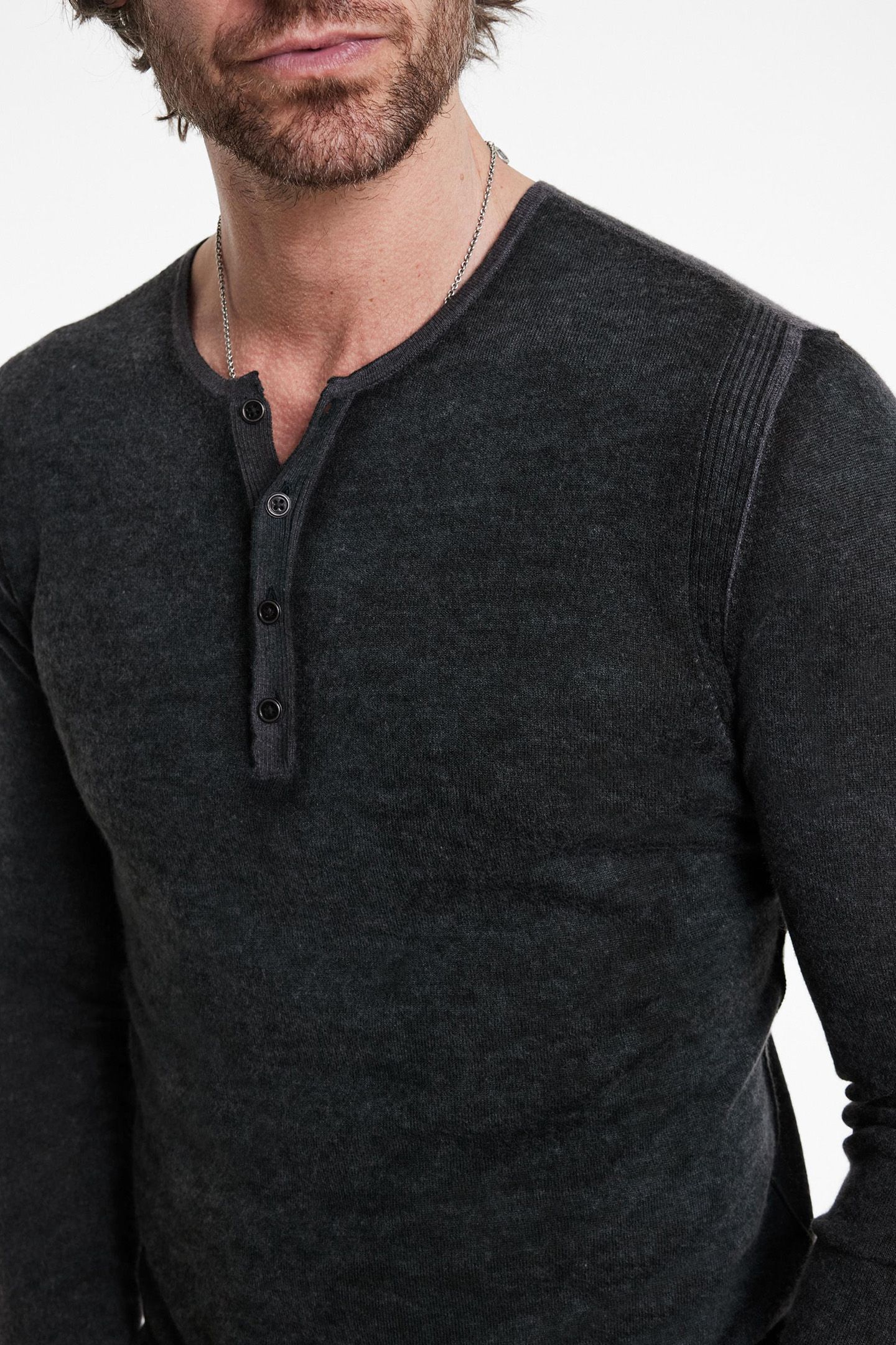 CHRISTIE REVERSE PRINTED HENLEY FOREST GREEN 3