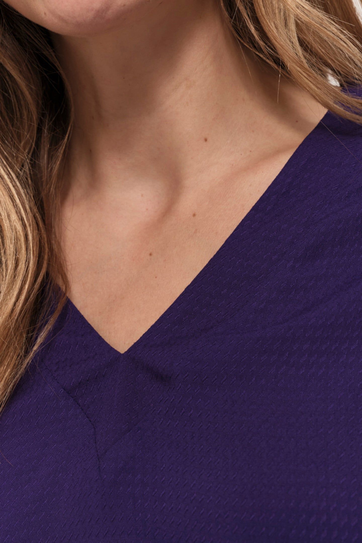 CERES - FANCY JACQUARD PURPLE BLOUSE 4