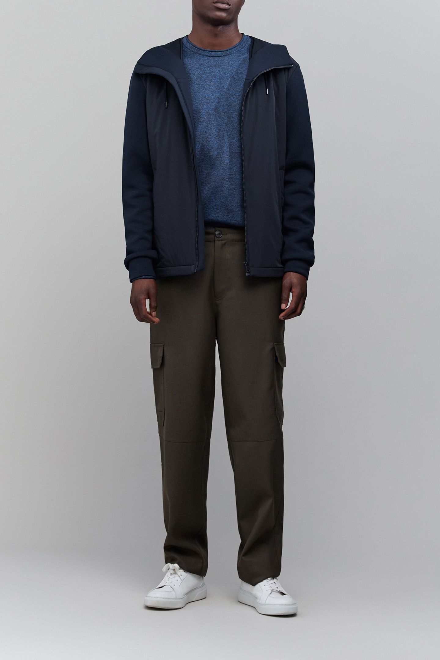 NAVY BI-MATERIAL UNDER-DOUDOUNE 3