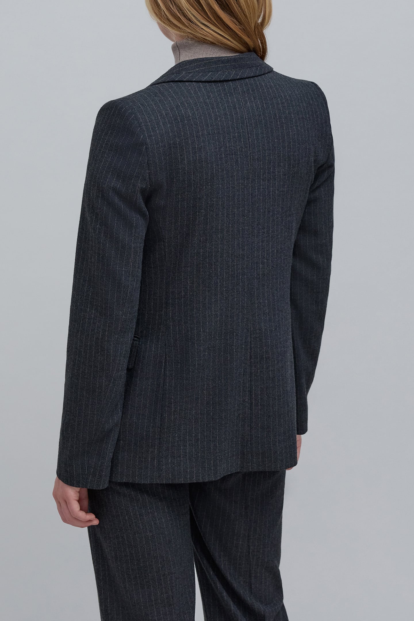 GRAY TENNIS STRIPE SUIT JACKET 2