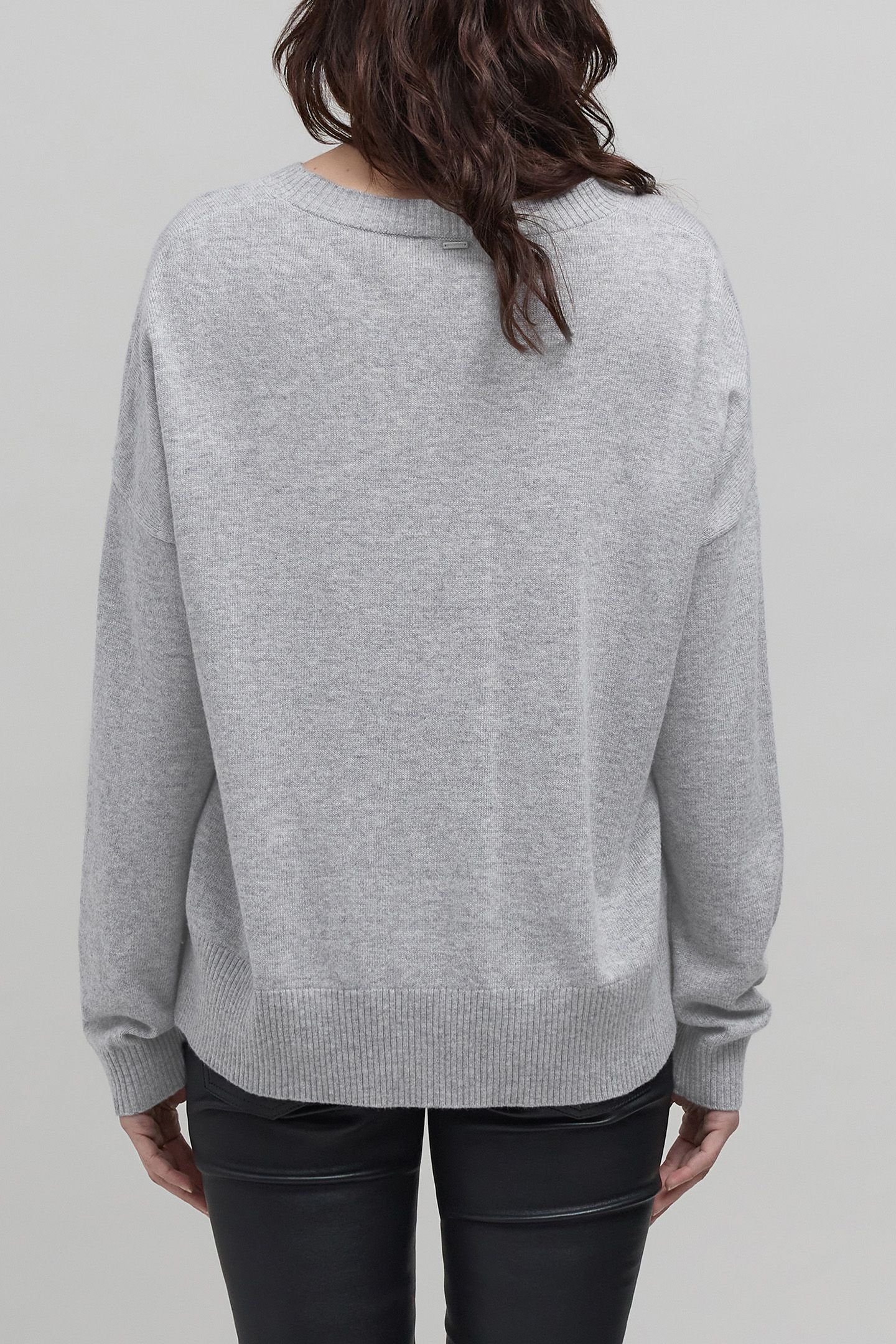 GREY KNIT SKULL SWEATER 2