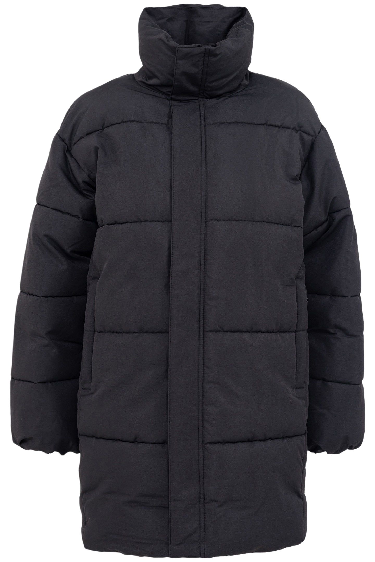 BLACK SATIN LOOSE-FIT JACKET 4