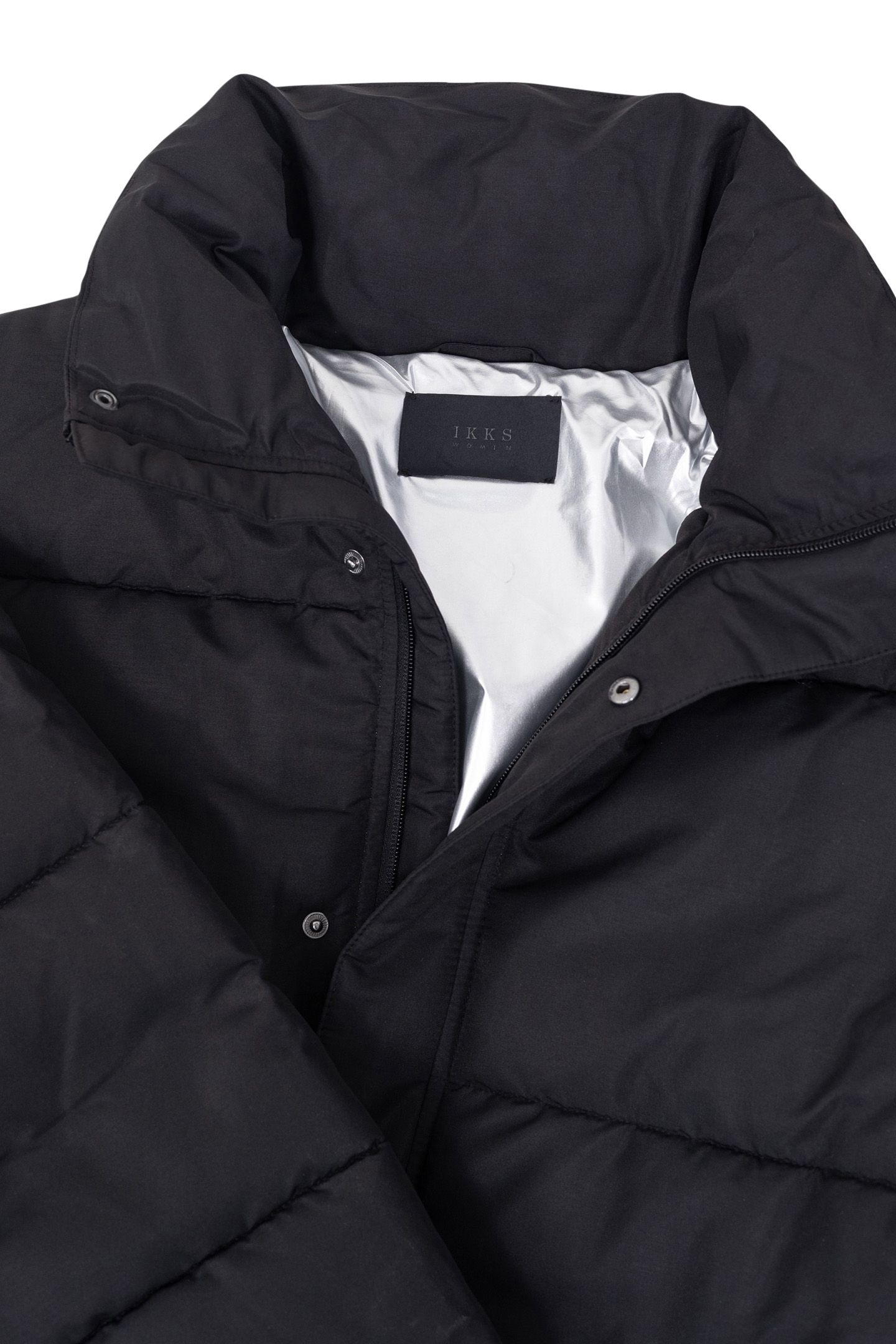BLACK SATIN LOOSE-FIT JACKET 7
