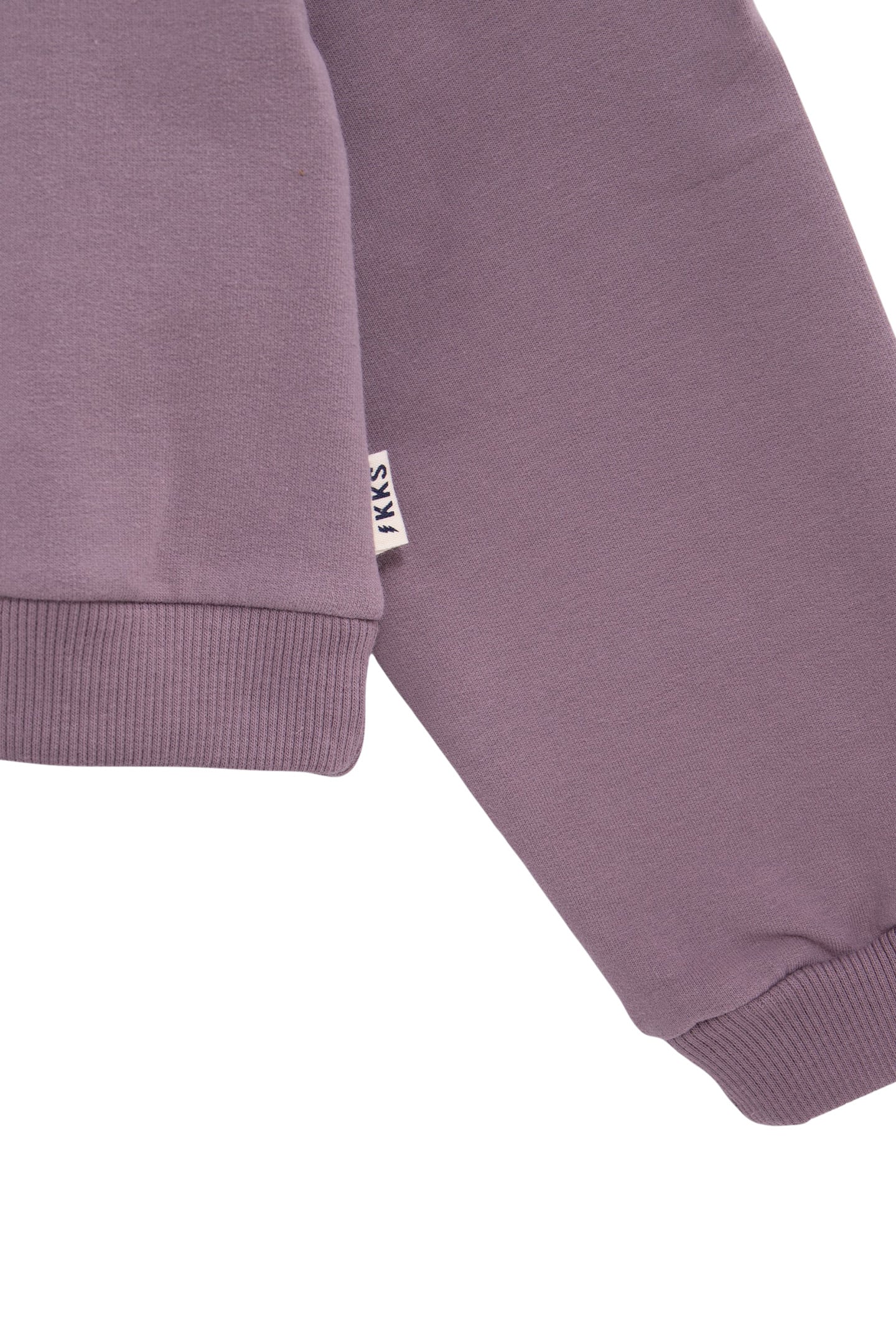 GIRL'S LILAC BLUE FLOCKED VELVET MESSAGE SWEATSHIRT 3