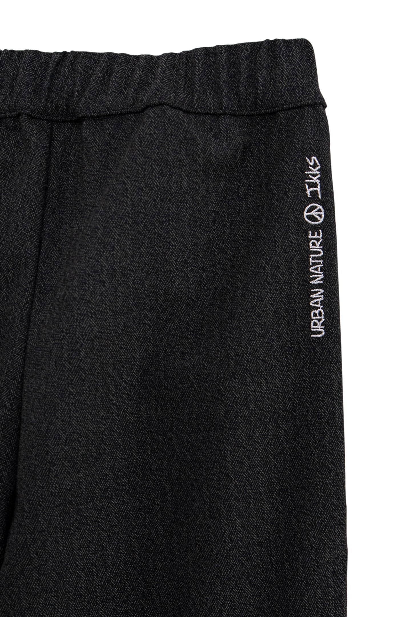 GIRL'S BLACK FAUX-UNI JEWEL-RIBBON PANTS 6
