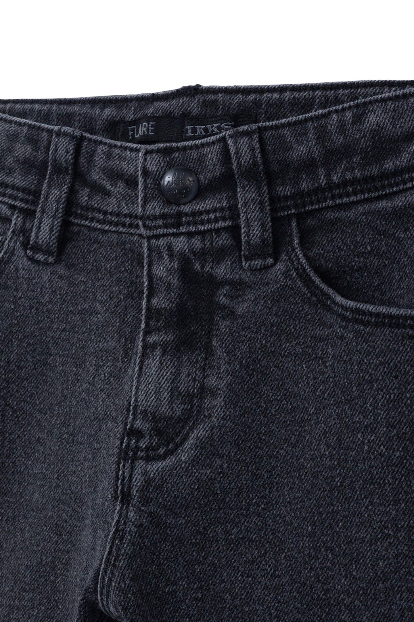 GIRLS' DARK GREY FLARE JEANS 3