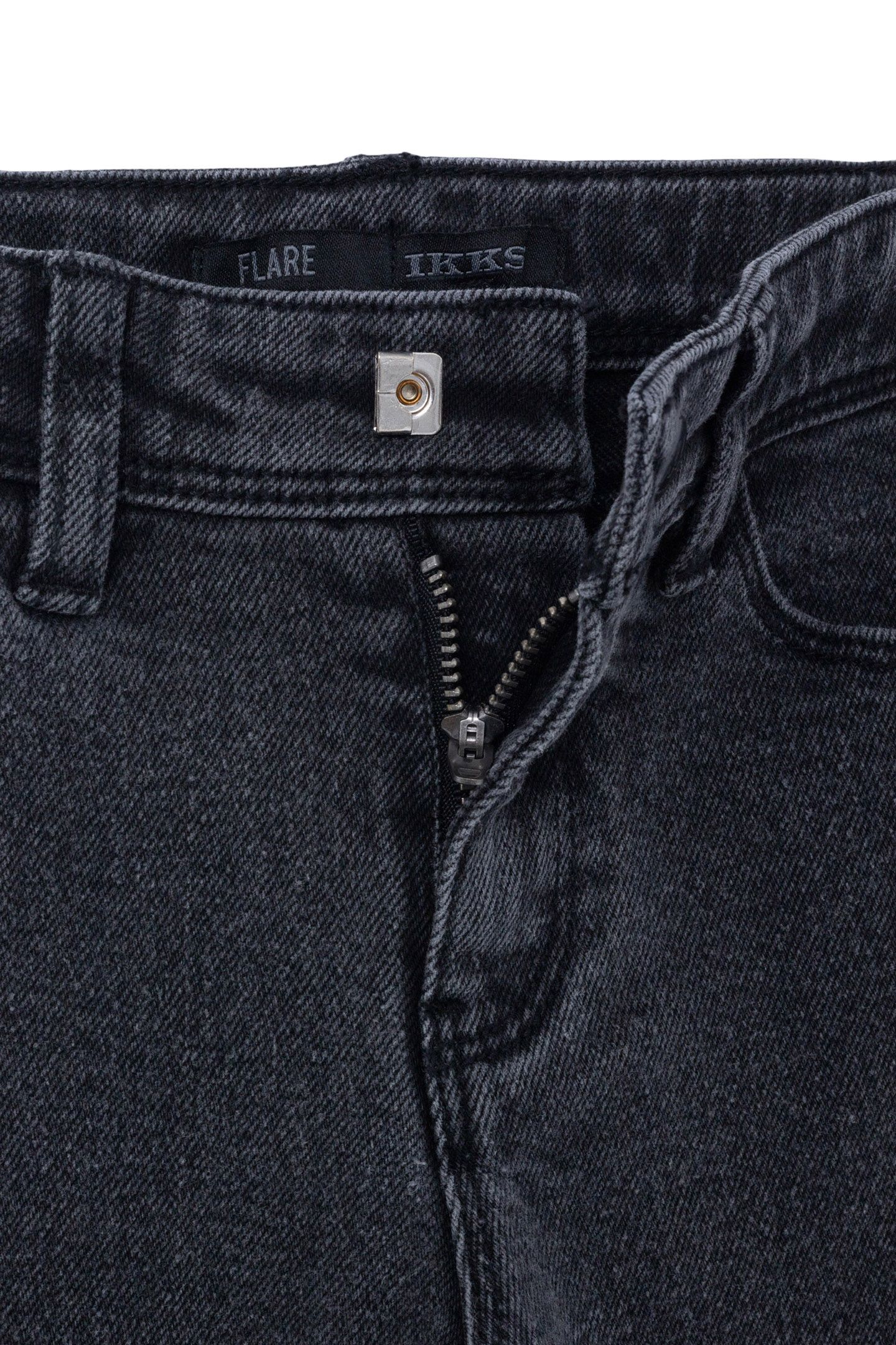 GIRLS' DARK GREY FLARE JEANS 5