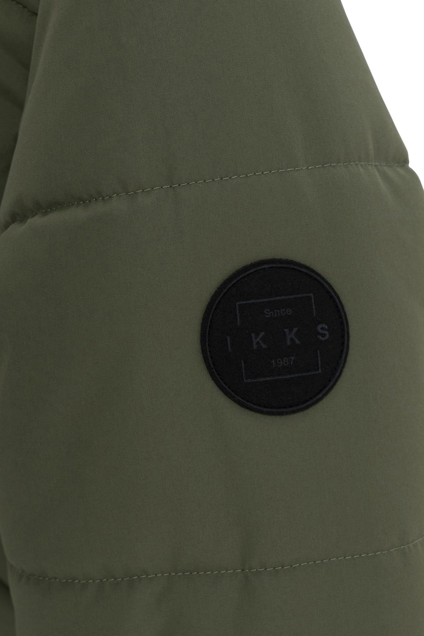 BOY'S LONG KHAKI QUILTED DOWN JACKET 8
